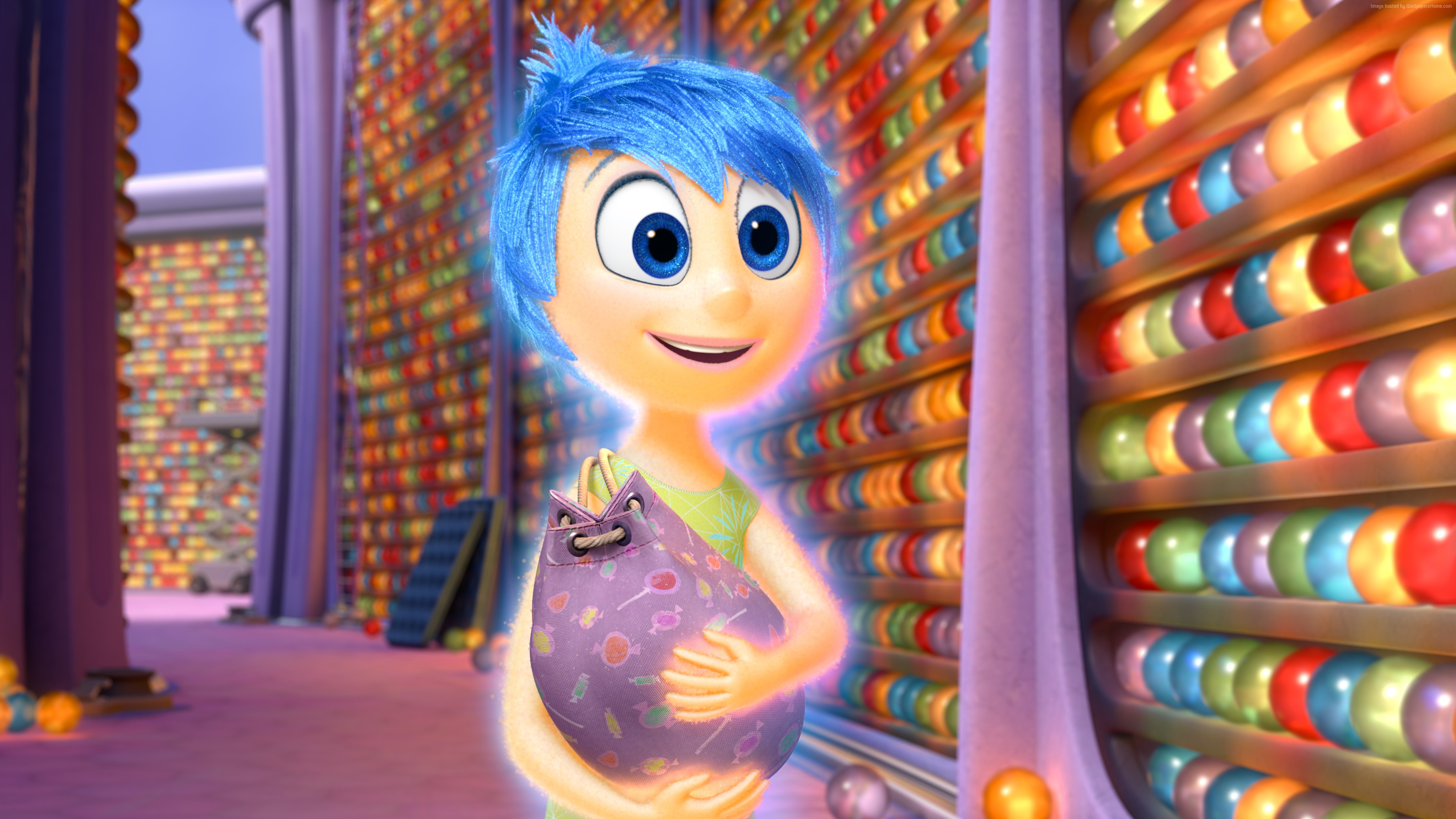Joy from Inside Out holding a bag HD Wallpaper