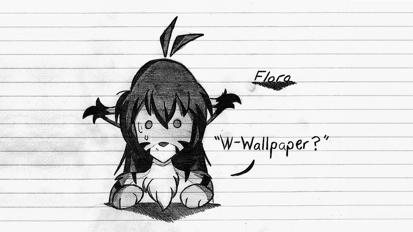 Flora from Twokinds asking "W-Wallpaper?" HD Wallpaper