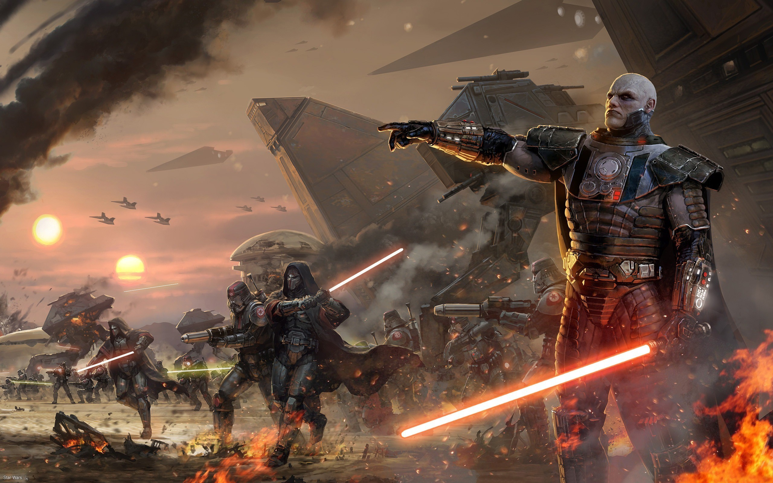 Star Wars: The Old Republic Sith Warriors Battle HD Wallpaper