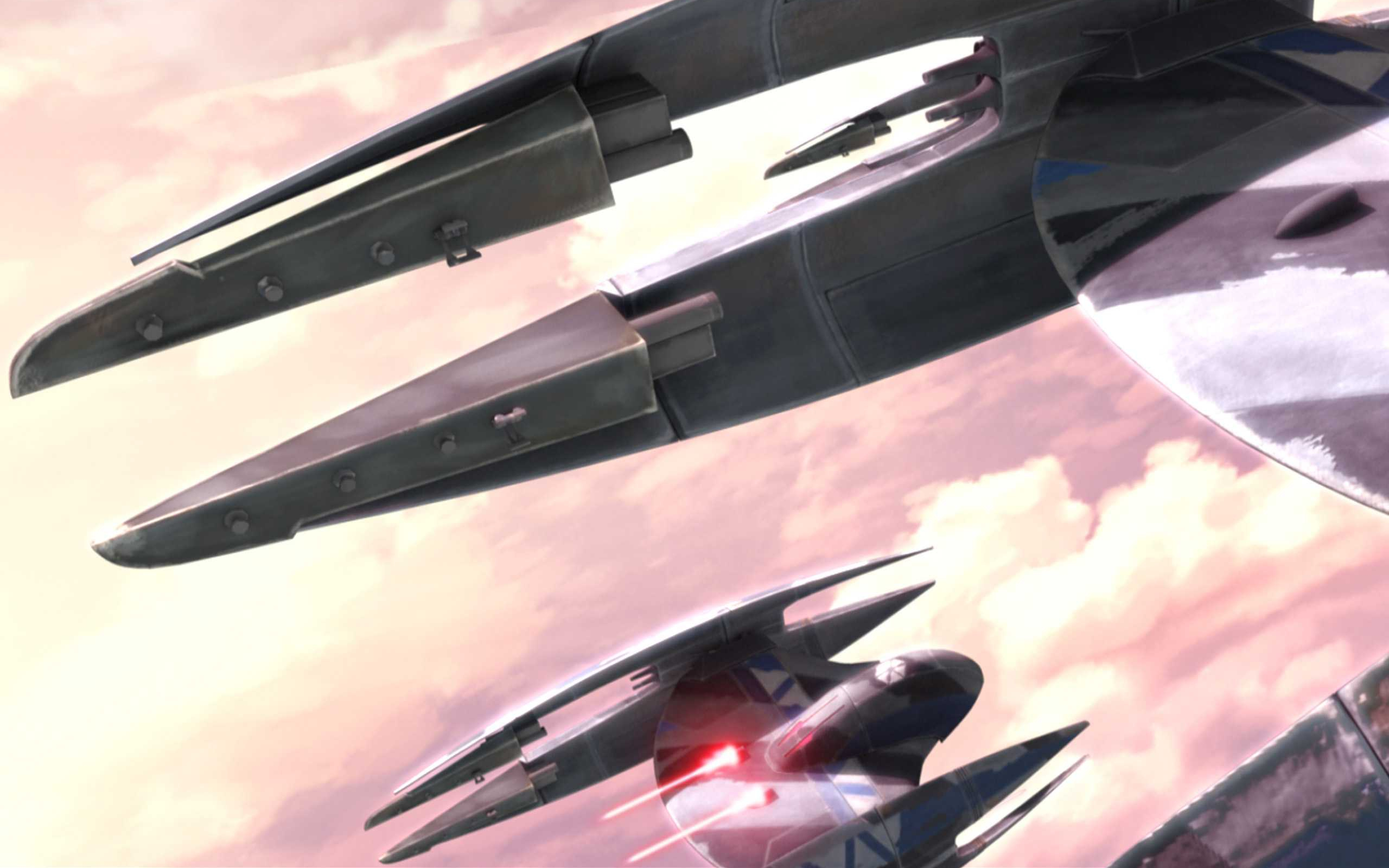 Star Wars Droid Fighters in Flight HD Wallpaper
