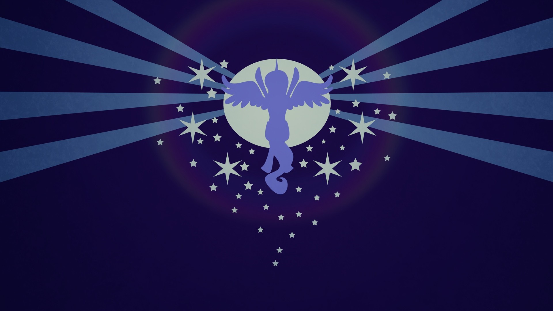 Princess Celestia from My Little Pony with stars and moon HD Wallpaper