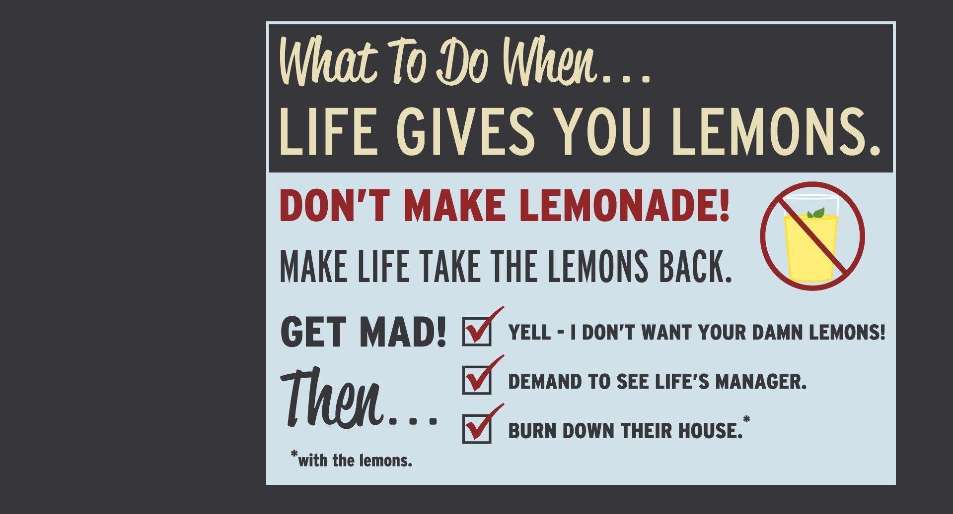 What To Do When Life Gives You Lemons HD Wallpaper