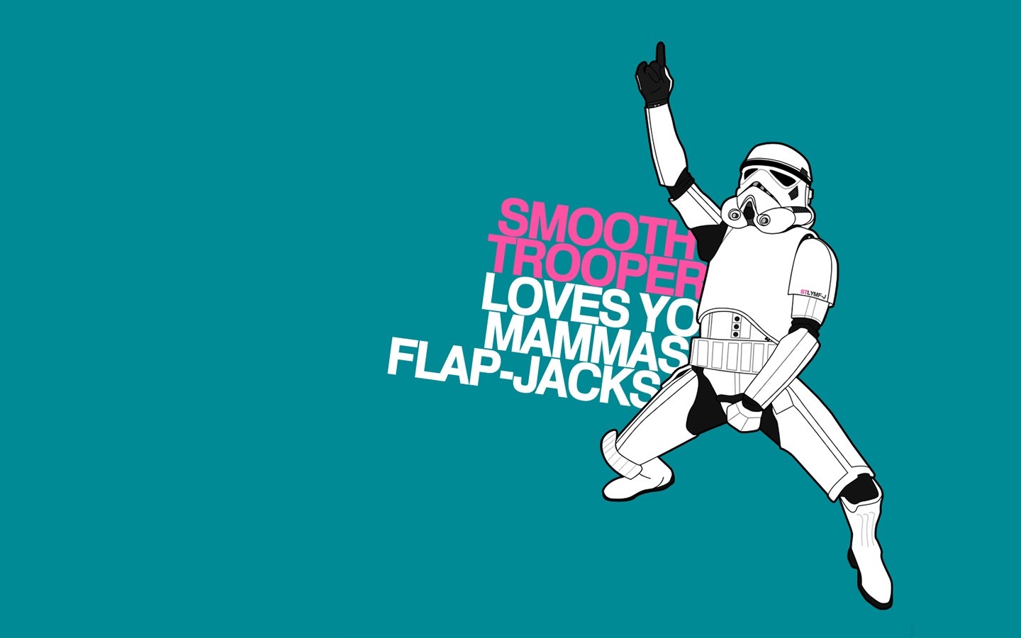Stormtrooper from Star Wars with text HD Wallpaper