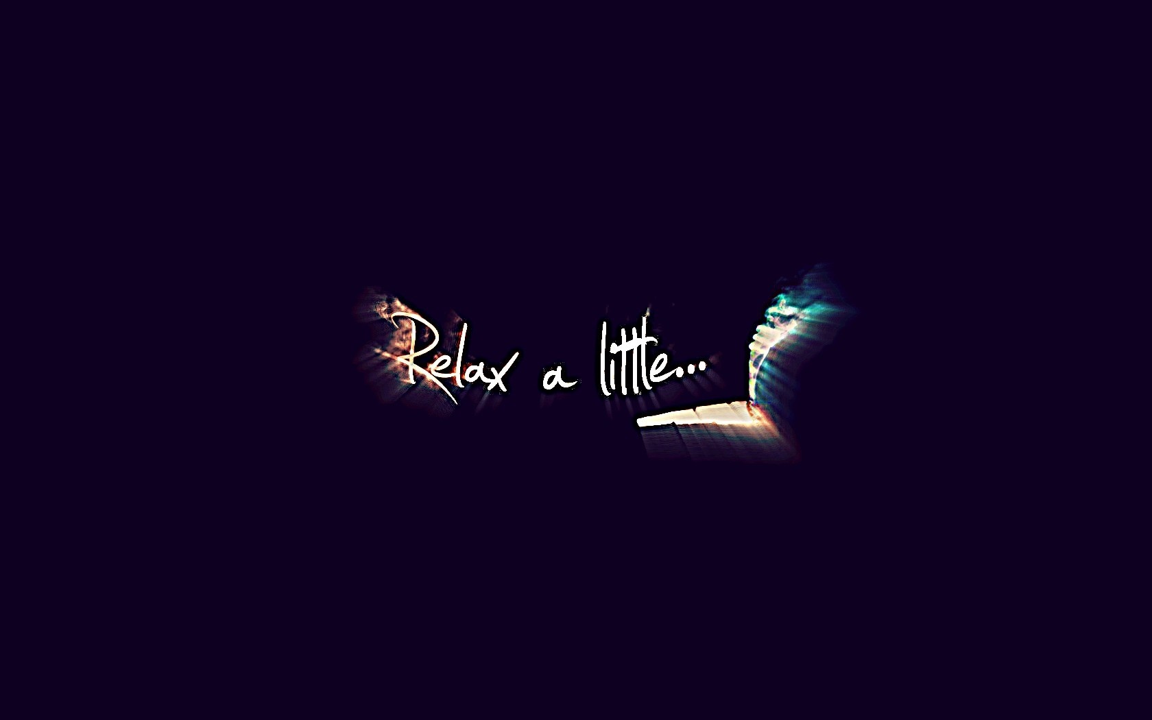 Relax a little text illustration HD Wallpaper