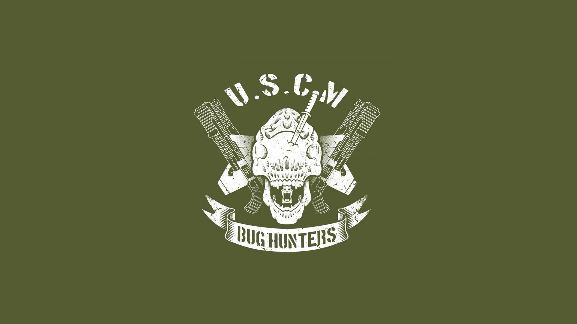 U.S.C.M. Bug Hunters logo HD Wallpaper