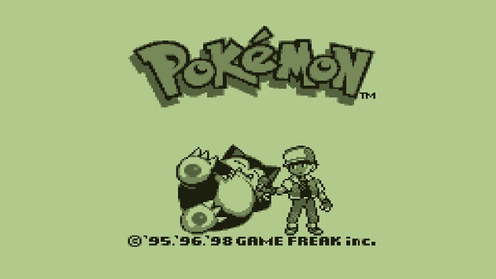 Pokemon logo with Snorlax and trainer HD Wallpaper