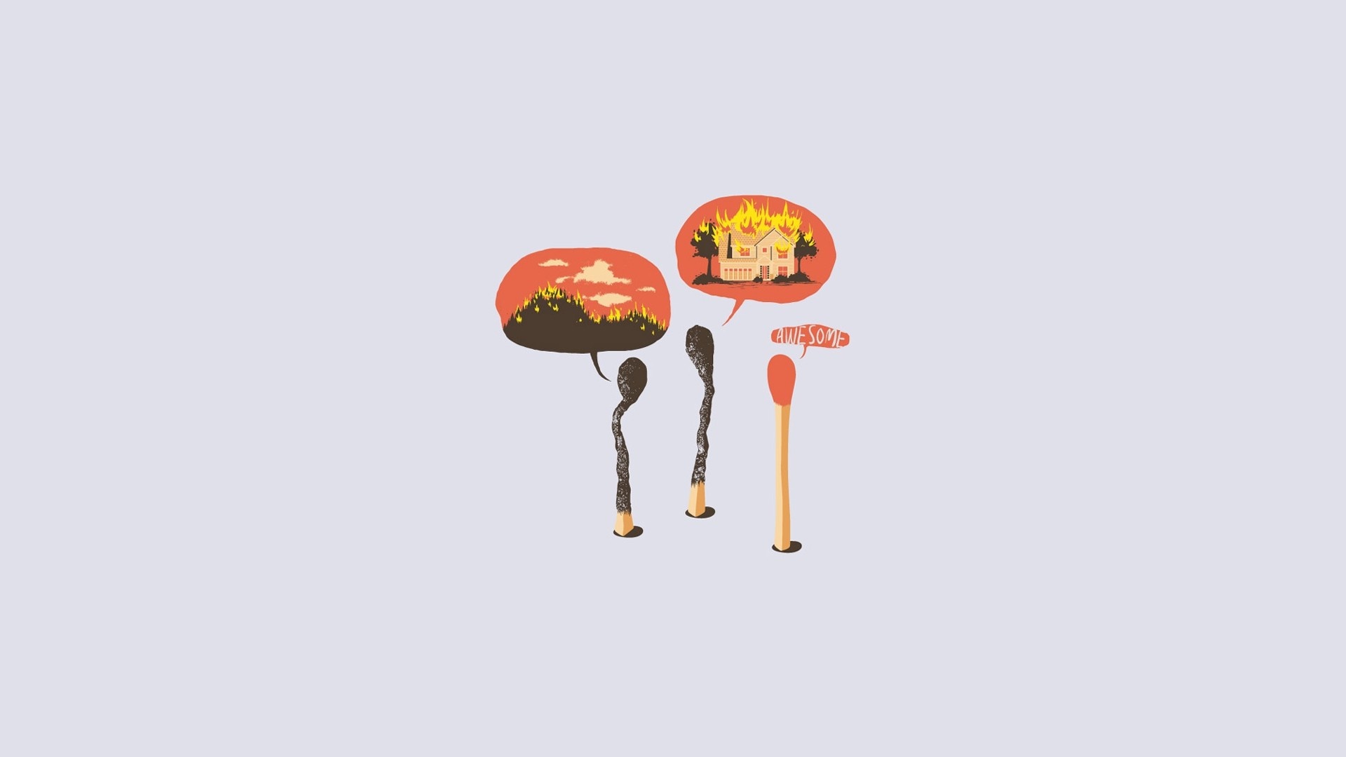 Burnt matches discussing fires HD Wallpaper