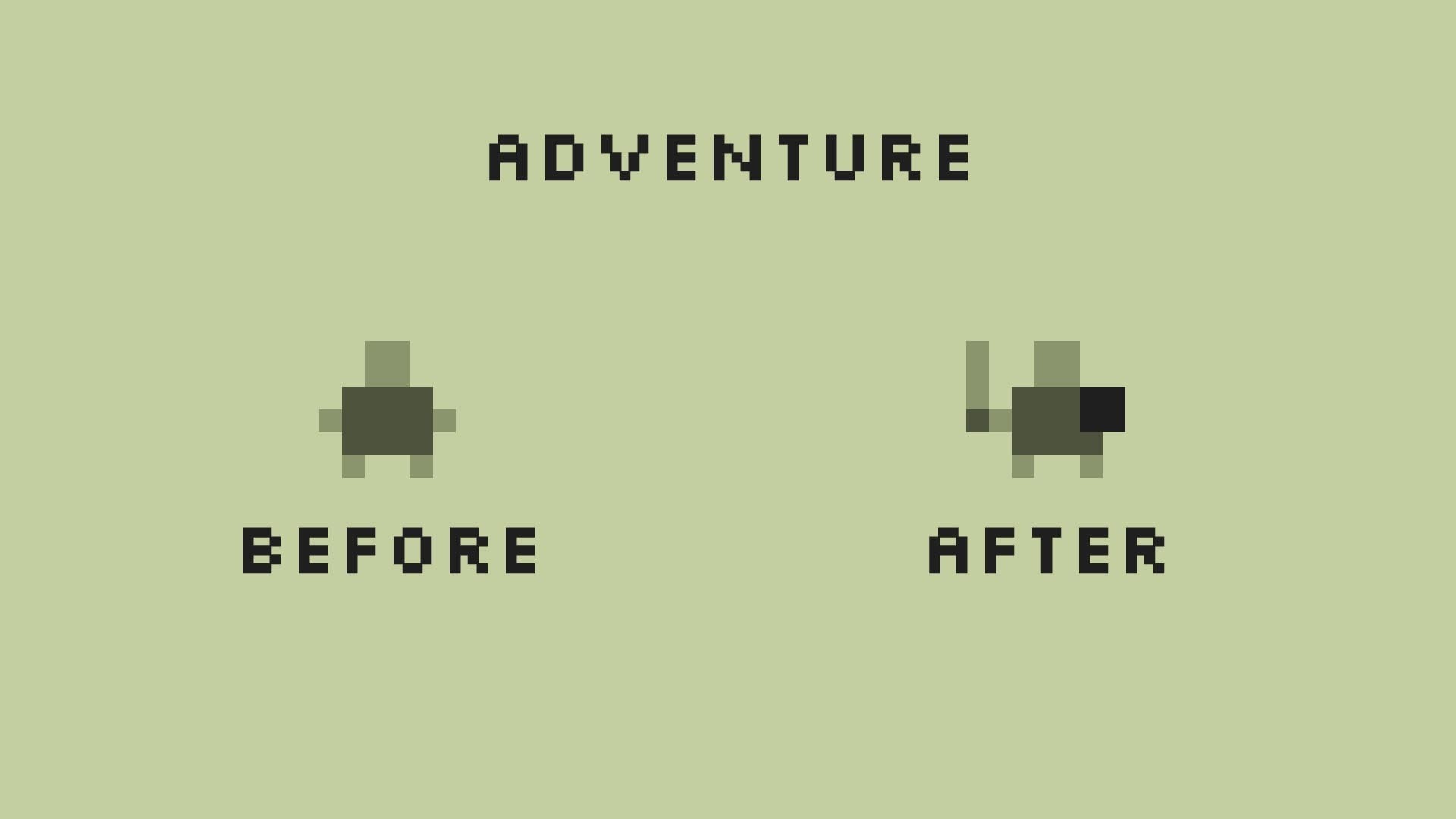 Pixel art character evolution in adventure game HD Wallpaper