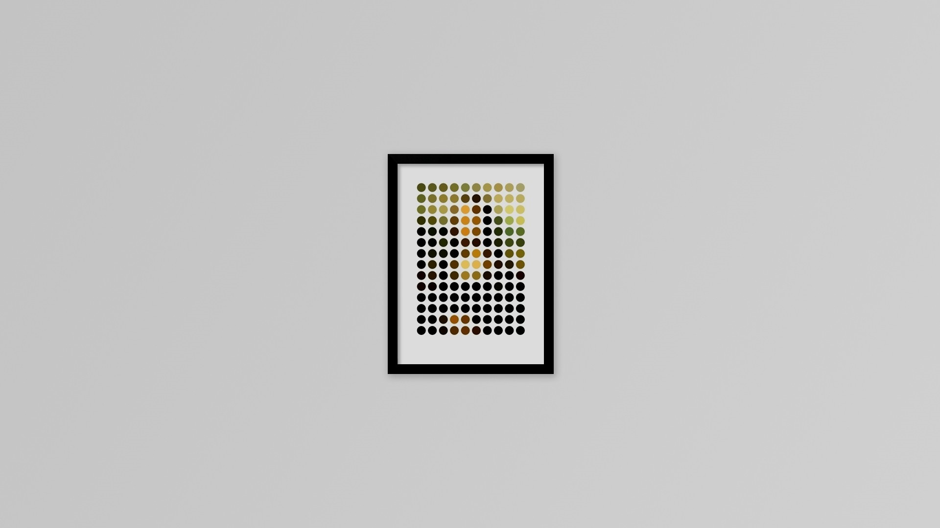 Mona Lisa pixel art in a black frame HD Wallpaper
