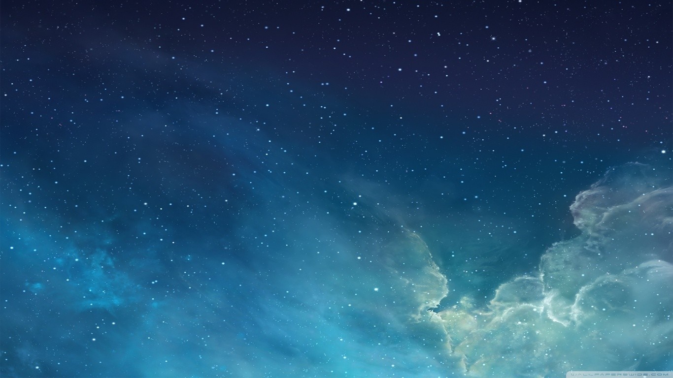 Night sky with stars and clouds HD Wallpaper