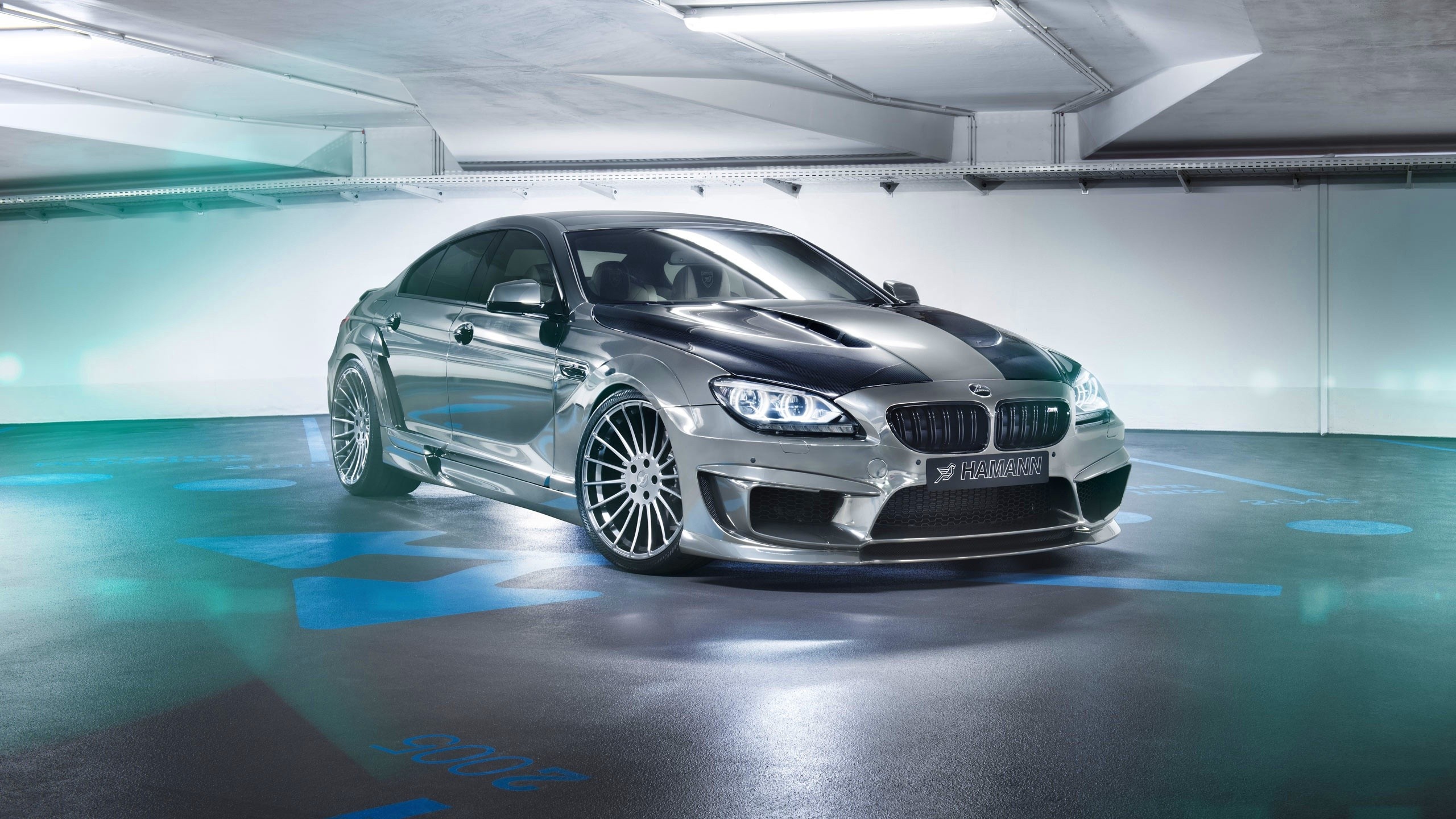 Hamann tuned BMW M6 Gran Coupe in a parking garage HD Wallpaper