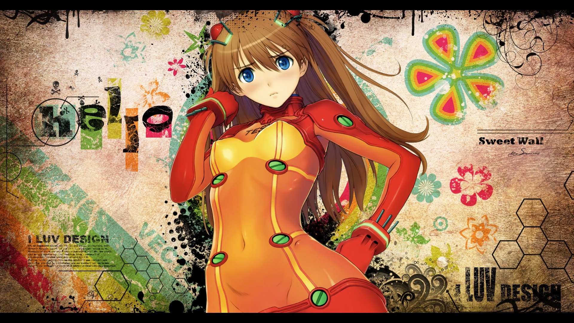 Asuka Langley Soryu from Neon Genesis Evangelion HD Wallpaper