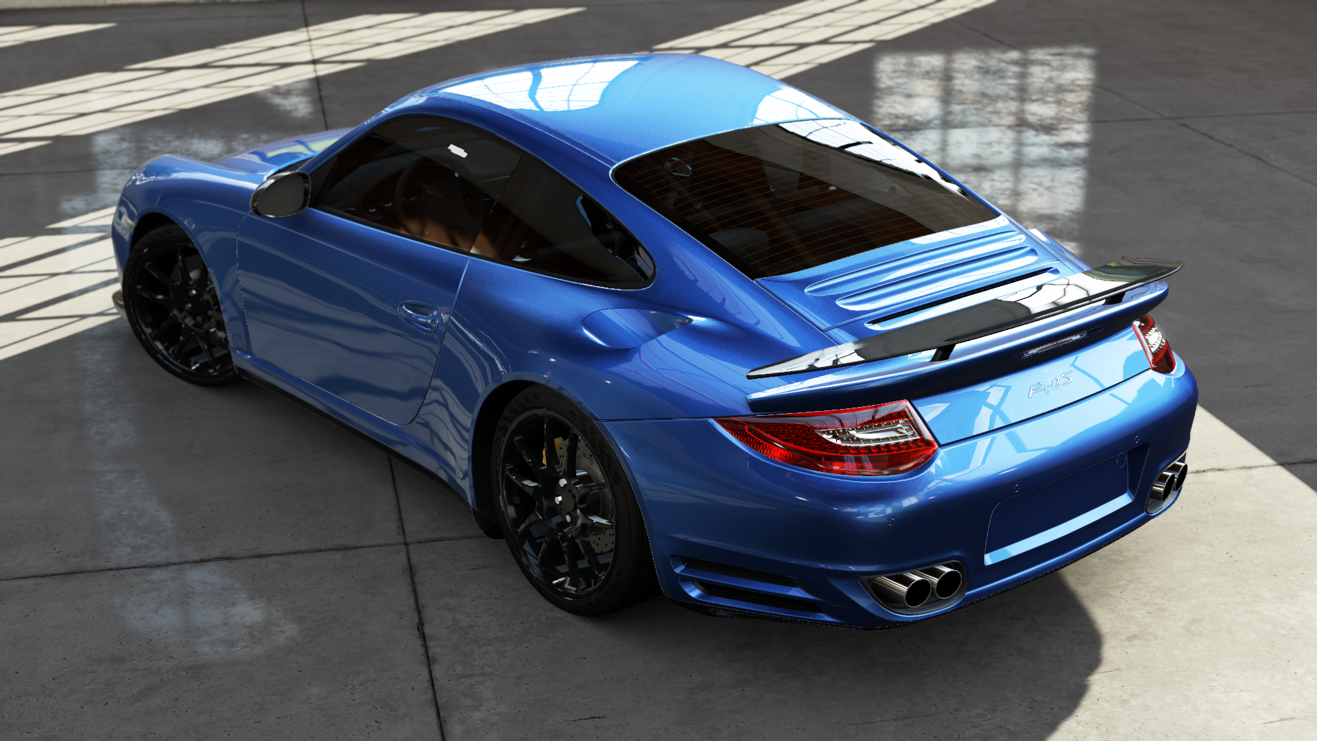 Blue Porsche RUF Rt 12 S sports car HD Wallpaper