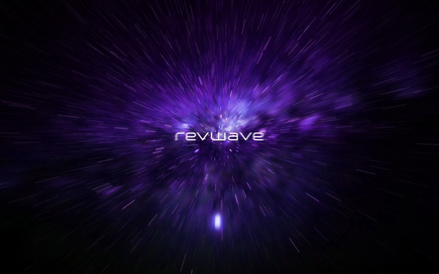 Revwave logo in a purple cosmic background HD Wallpaper