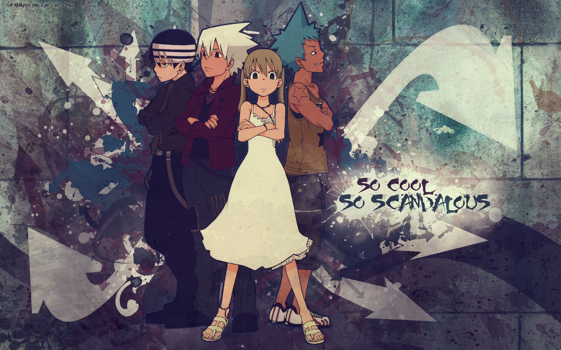 Soul Eater characters poster with text HD Wallpaper
