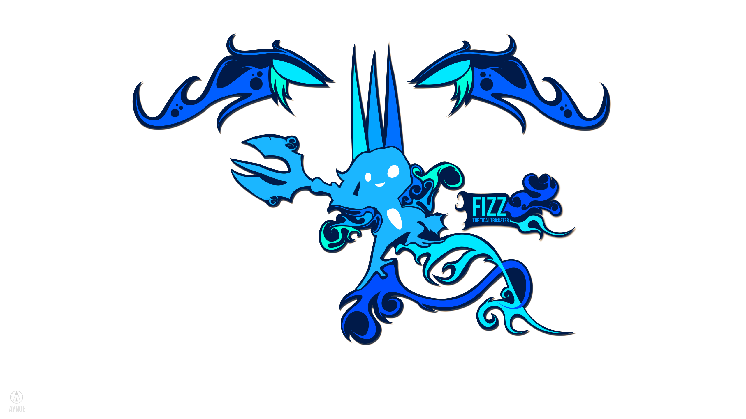 Fizz the Tidal Trickster from League of Legends illustration HD Wallpaper