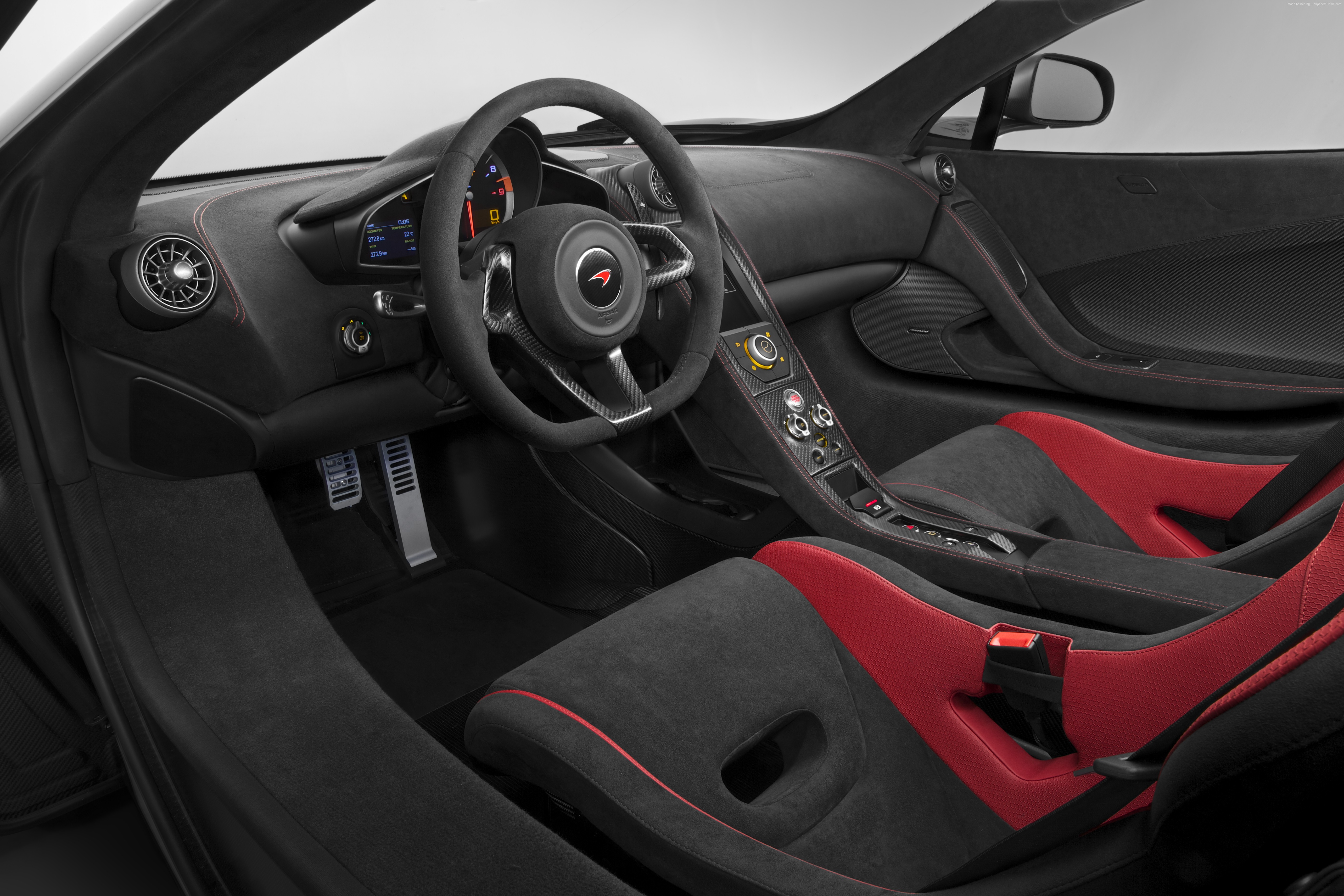 McLaren 675LT Supercar Interior HD Wallpaper
