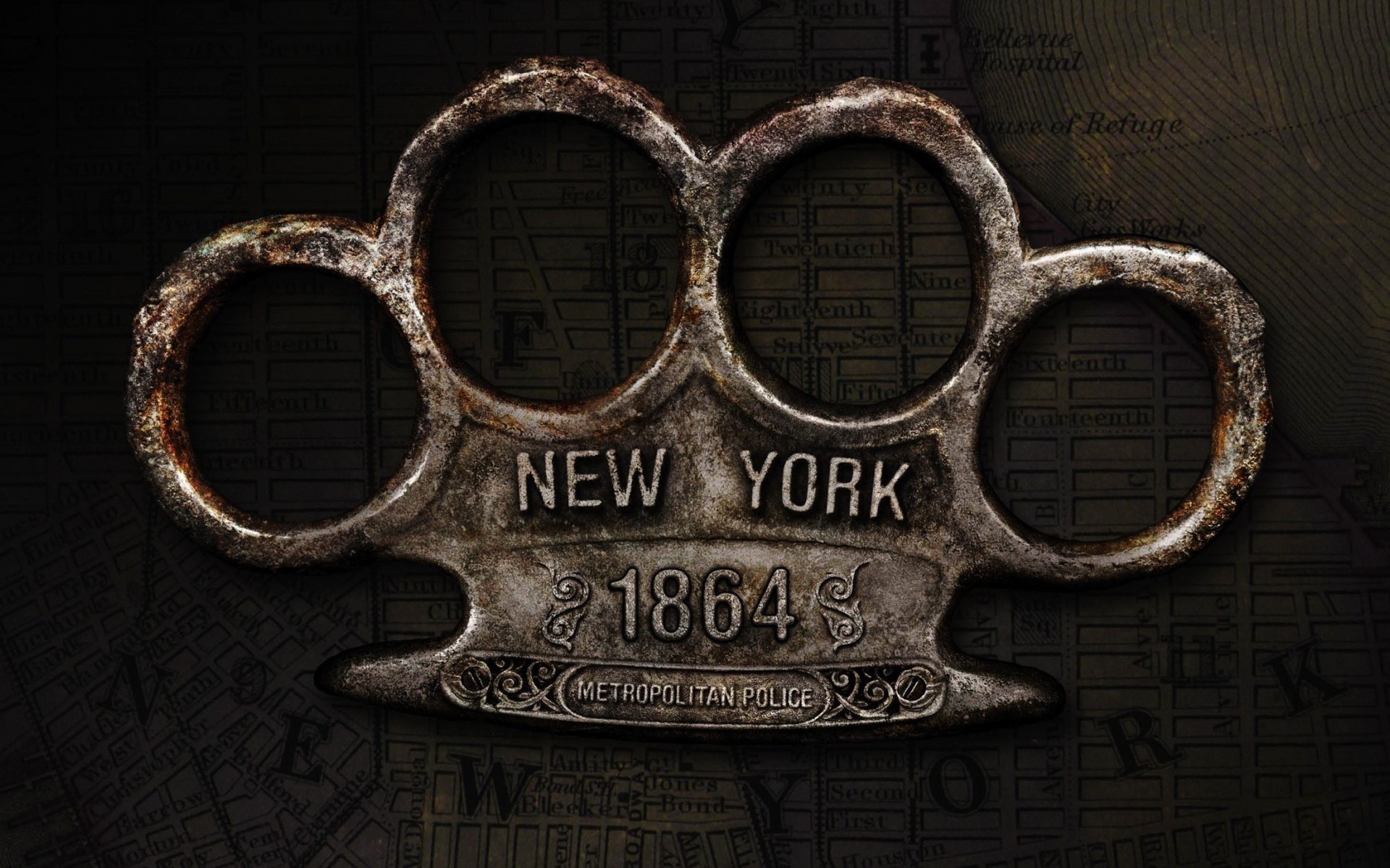 New York 1864 Metropolitan Police Knuckles HD Wallpaper