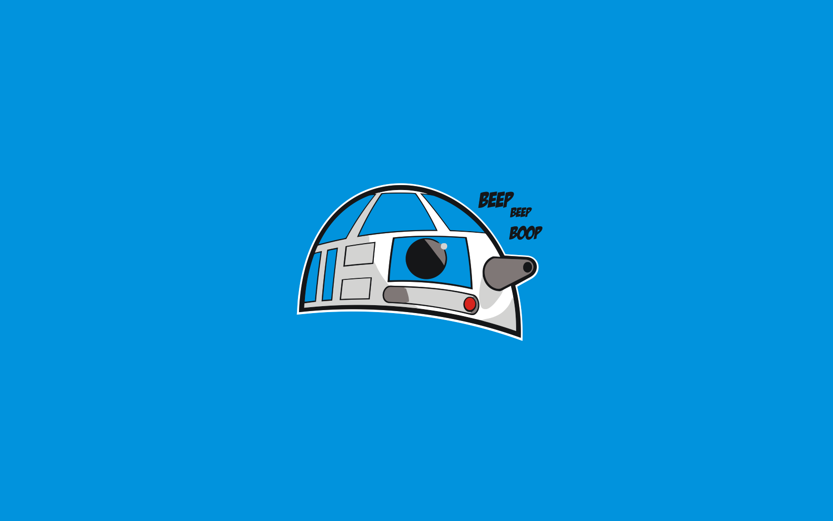R2-D2 from Star Wars illustration HD Wallpaper