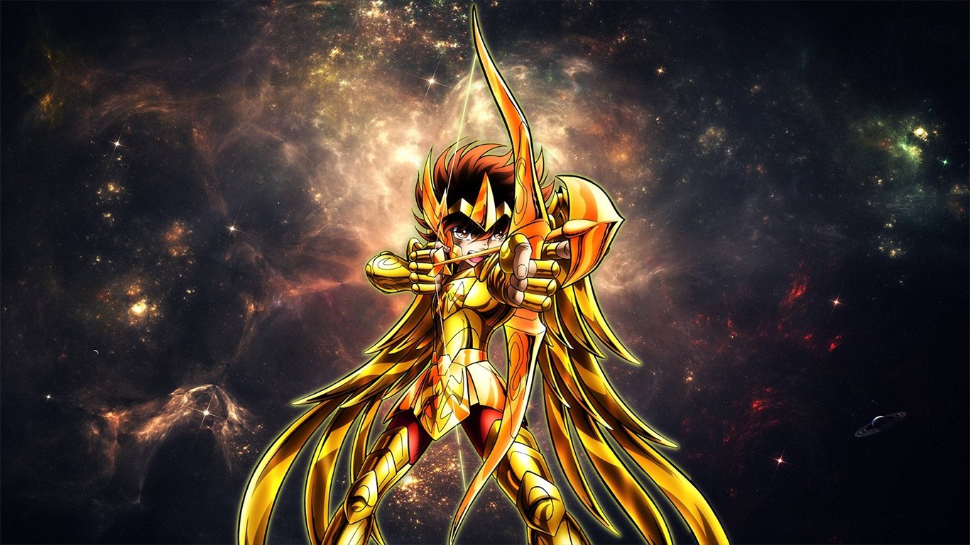Sagittarius Aiolos from Saint Seiya HD Wallpaper