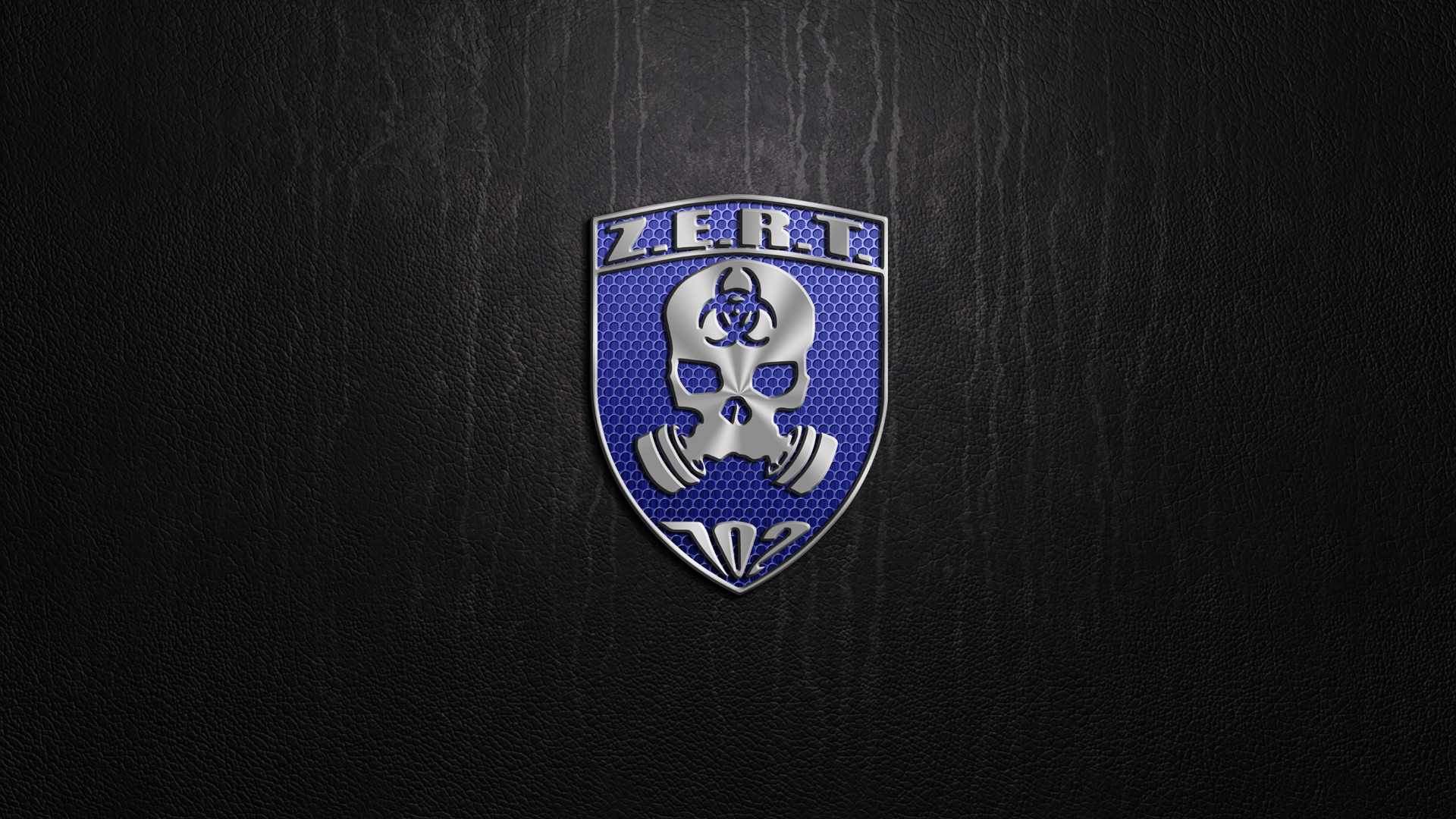 Z.E.R.T. 702 emblem with skull and gas mask HD Wallpaper