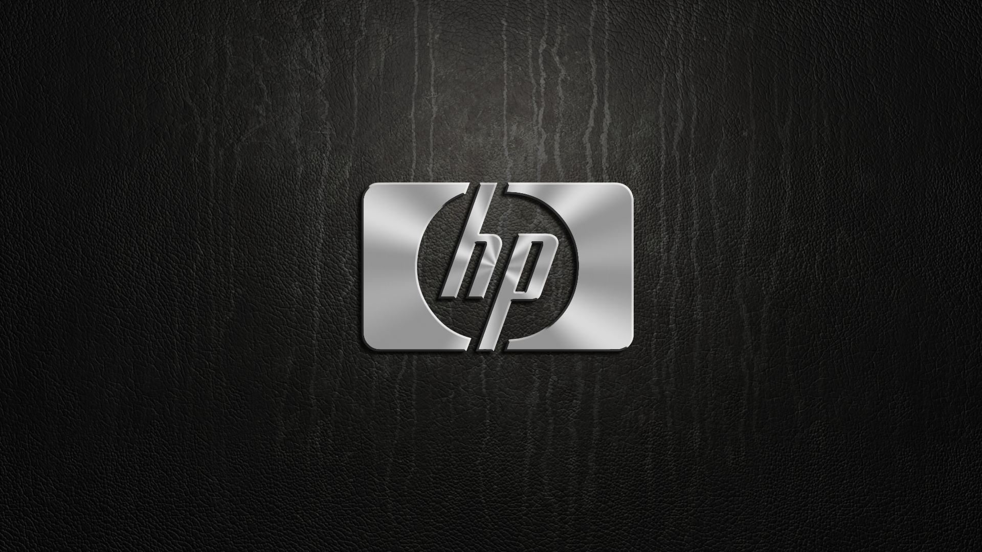 HP logo on black textured background HD Wallpaper