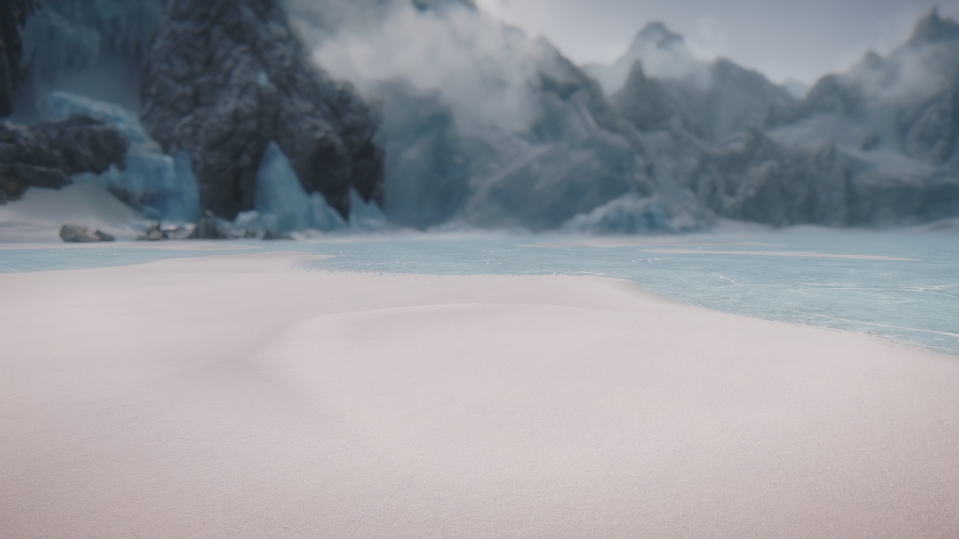 The Elder Scrolls V Skyrim Arctic Coastline HD Wallpaper