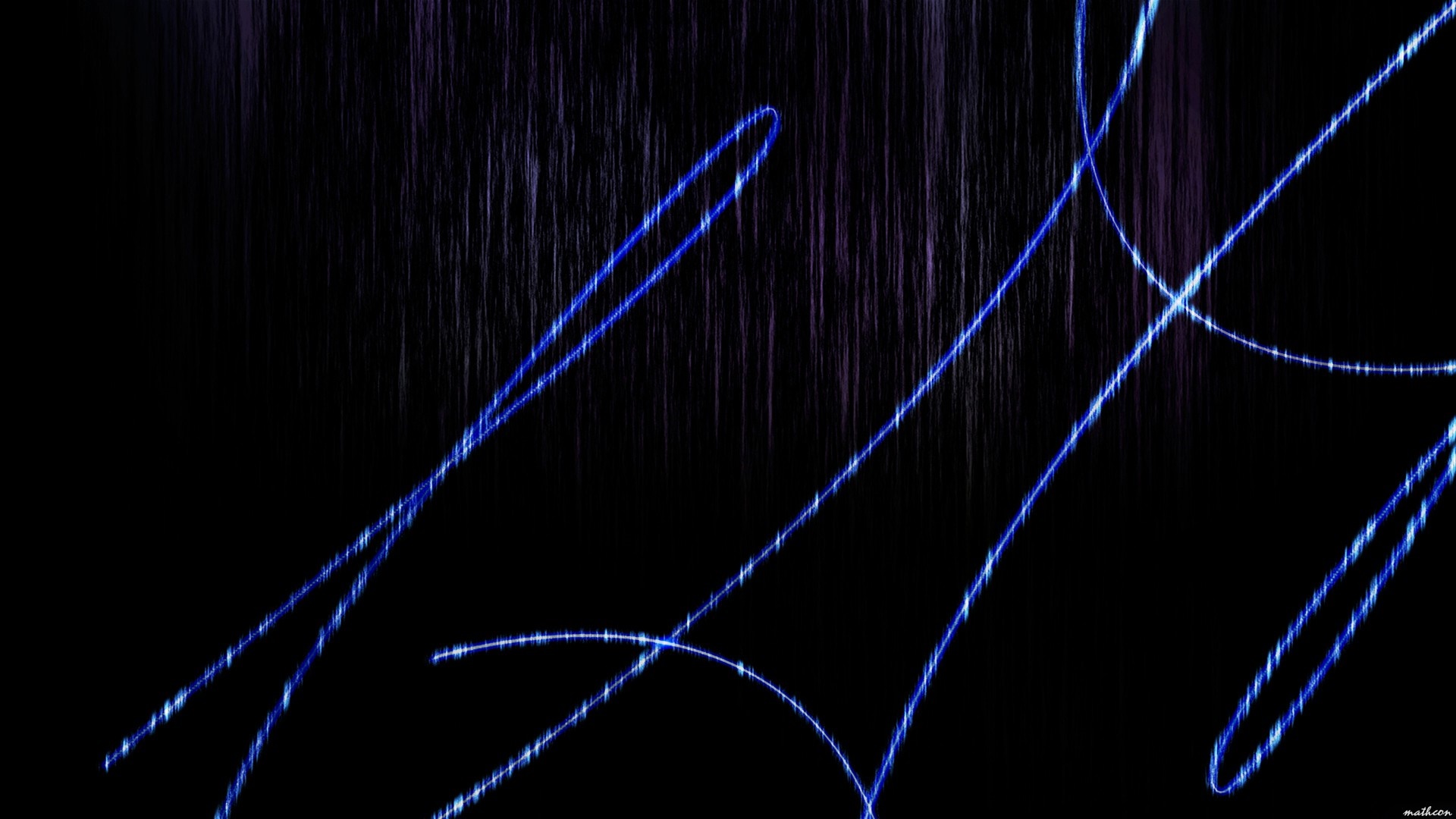 Abstract blue light streaks on dark background HD Wallpaper