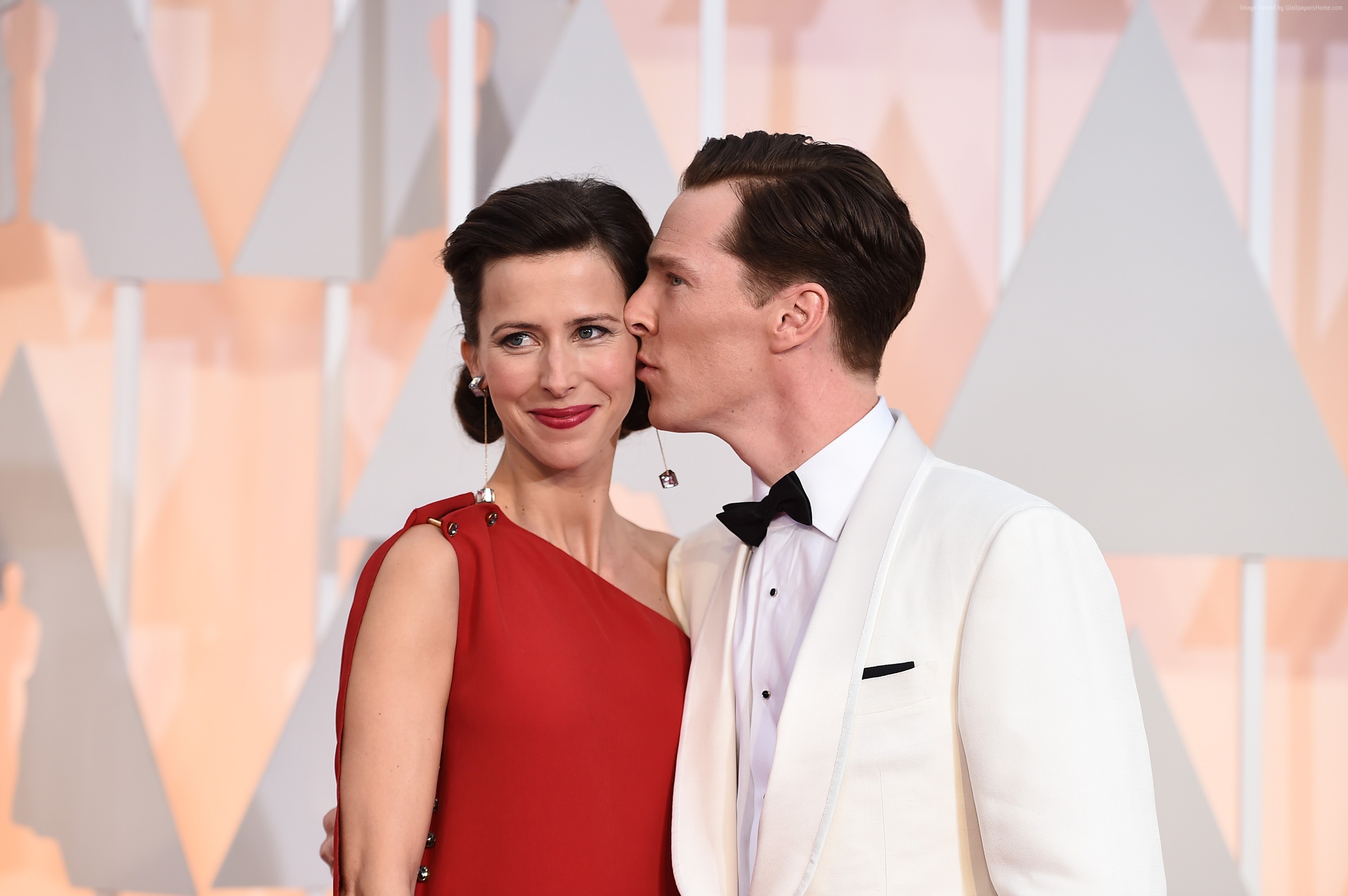 Benedict Cumberbatch and Sophie Hunter at the Oscars HD Wallpaper