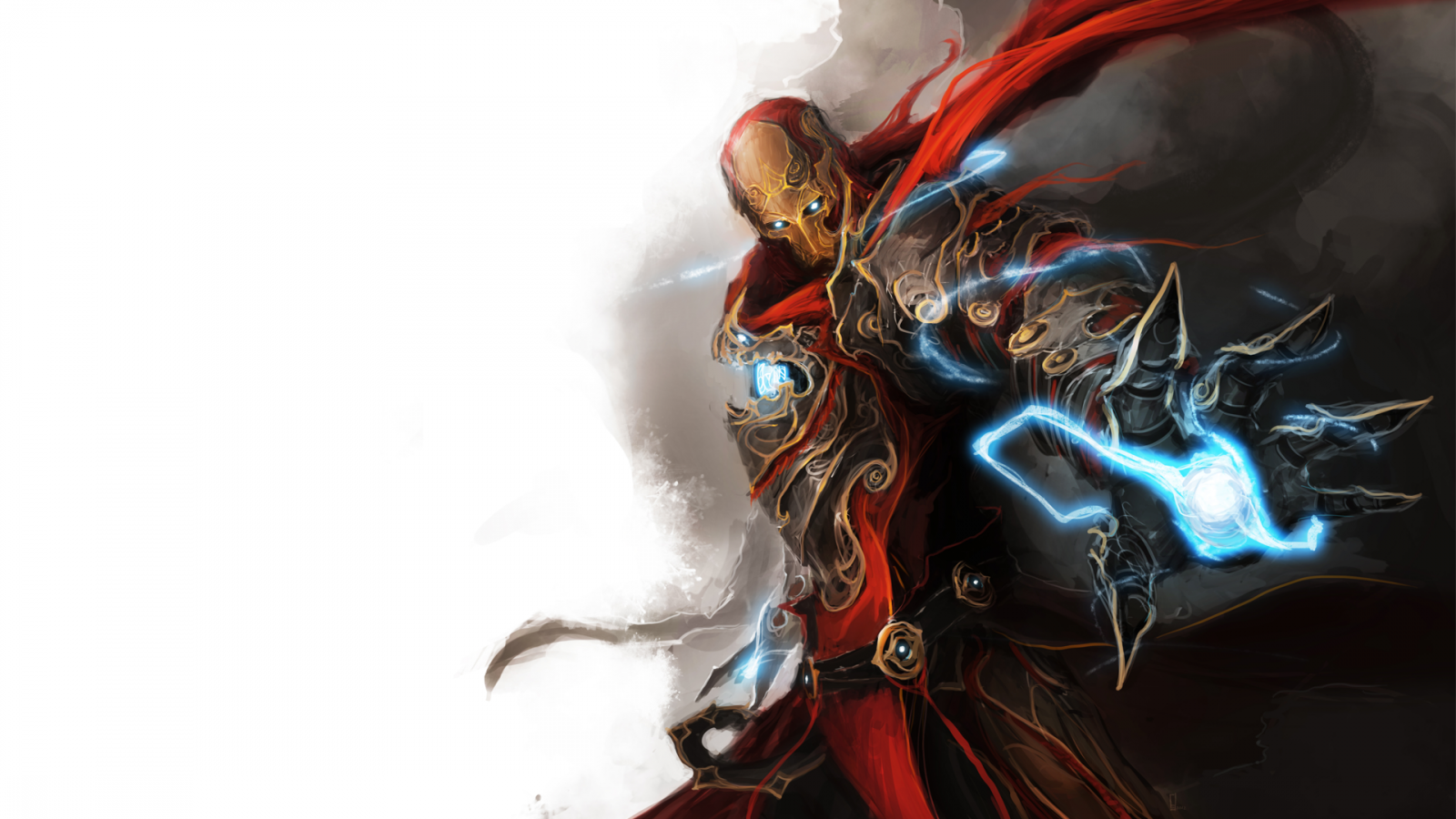Iron Man with magical energy HD Wallpaper