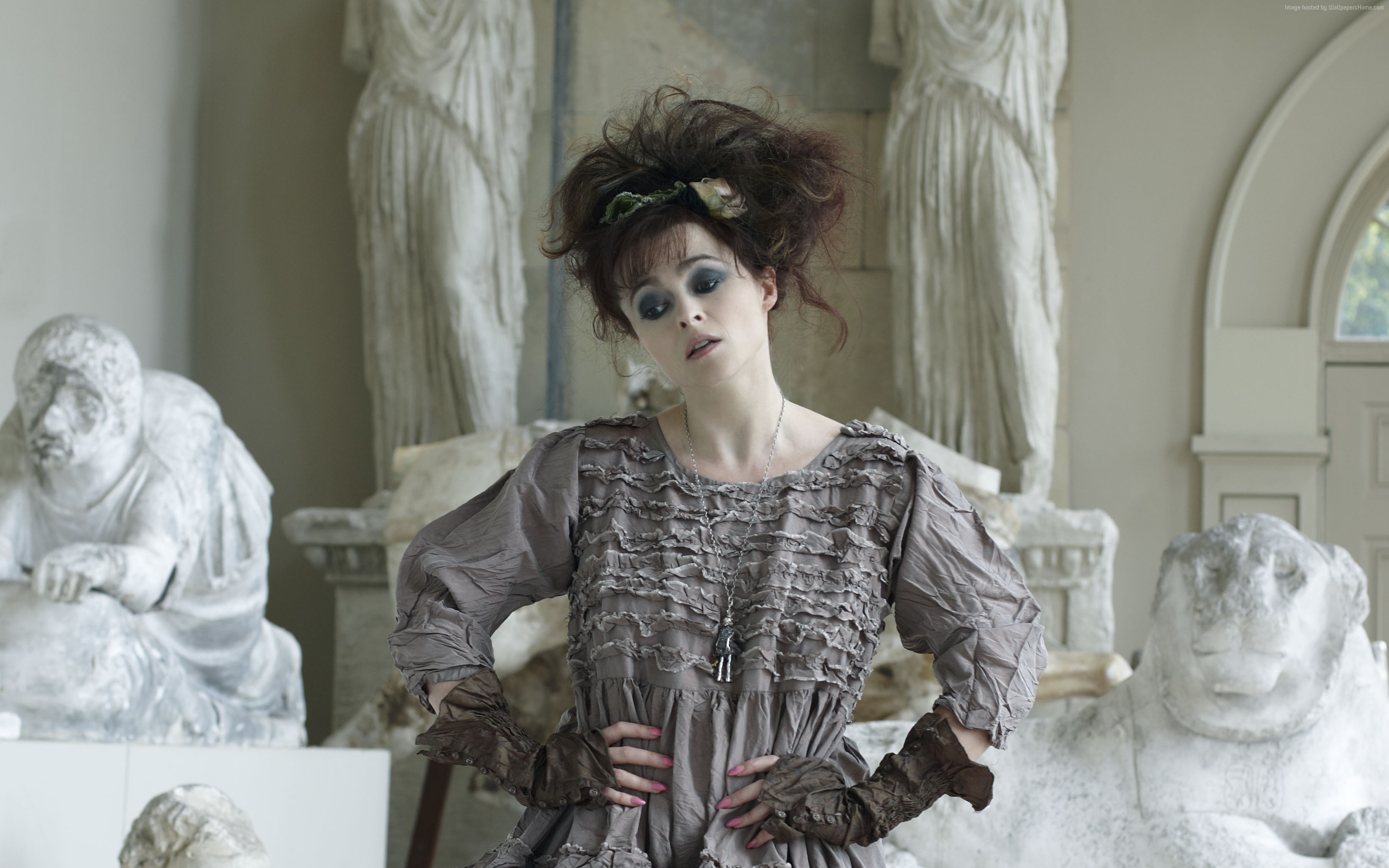 Helena Bonham Carter in a museum HD Wallpaper