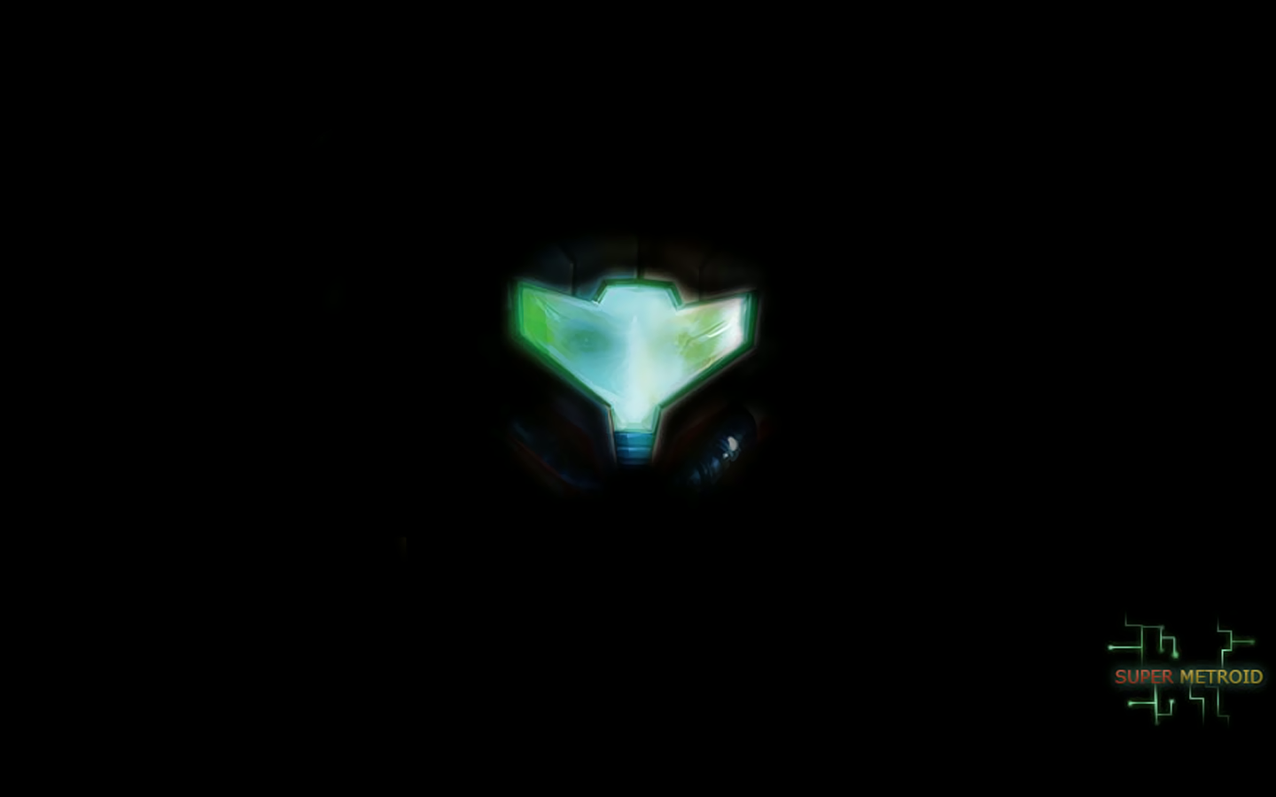 Samus Aran's helmet from Super Metroid HD Wallpaper