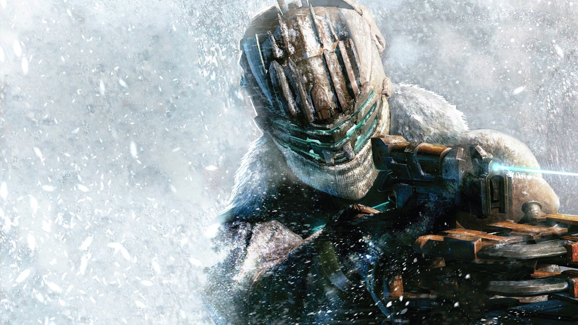 Isaac Clarke from Dead Space in snow HD Wallpaper