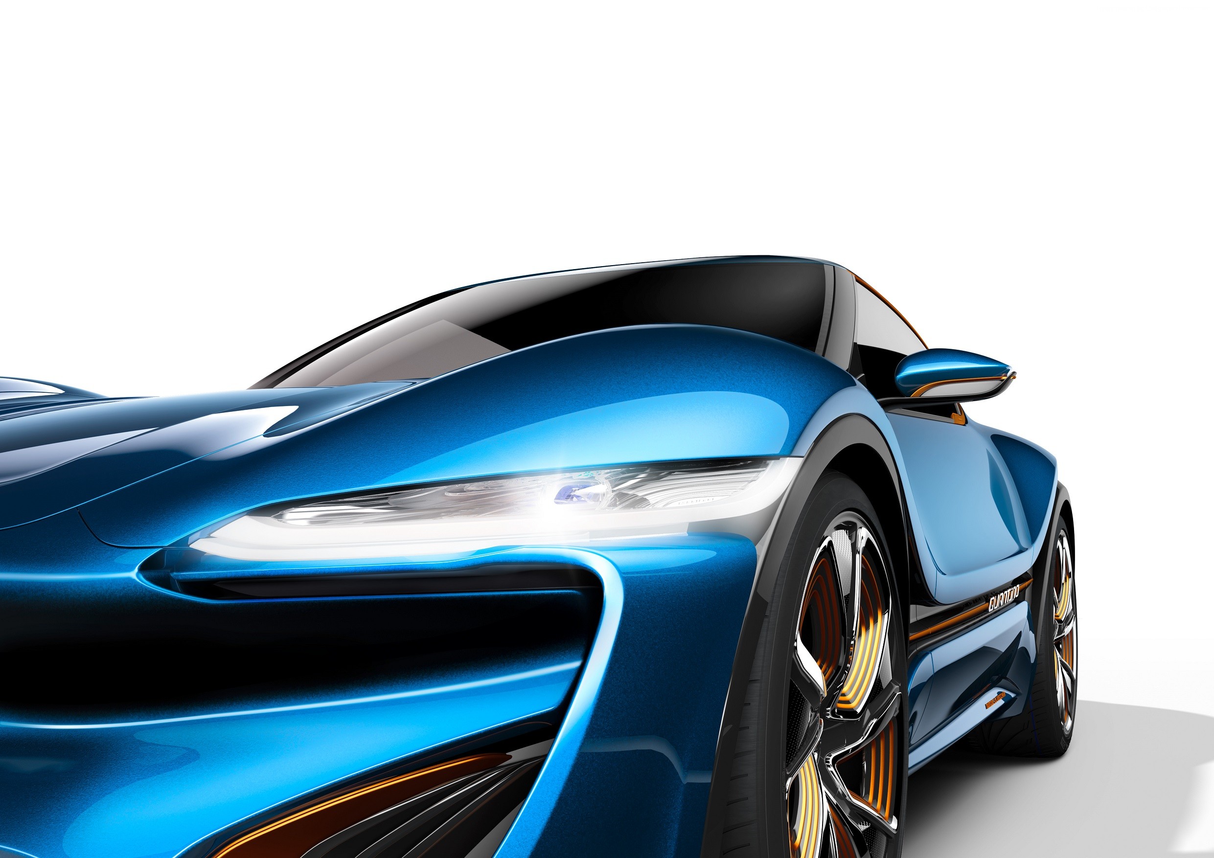 Blue Quant F sports car concept HD Wallpaper