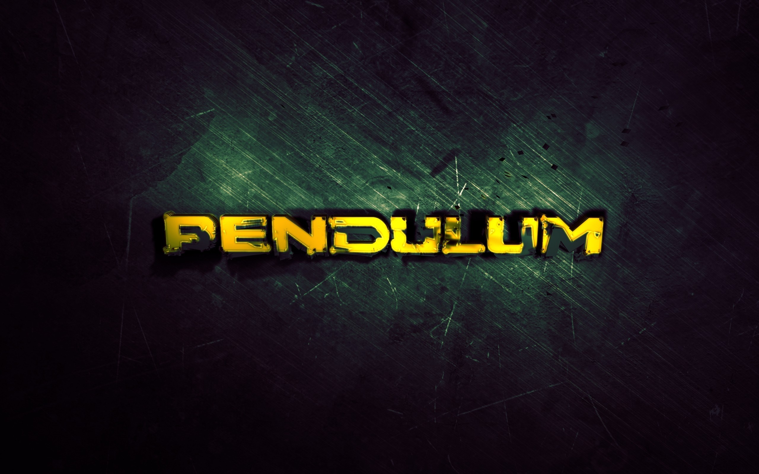 Pendulum logo on a dark textured background HD Wallpaper