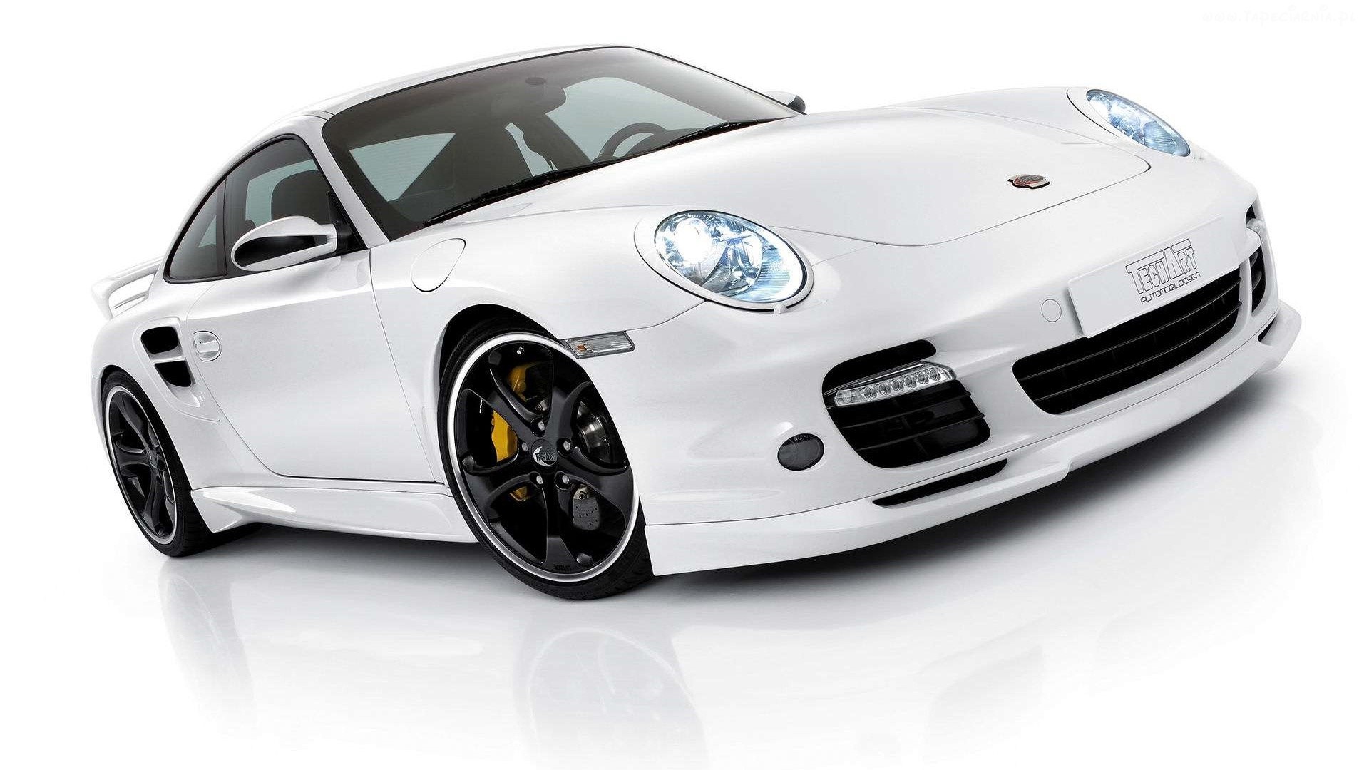 White Porsche 911 GT2 sports car HD Wallpaper
