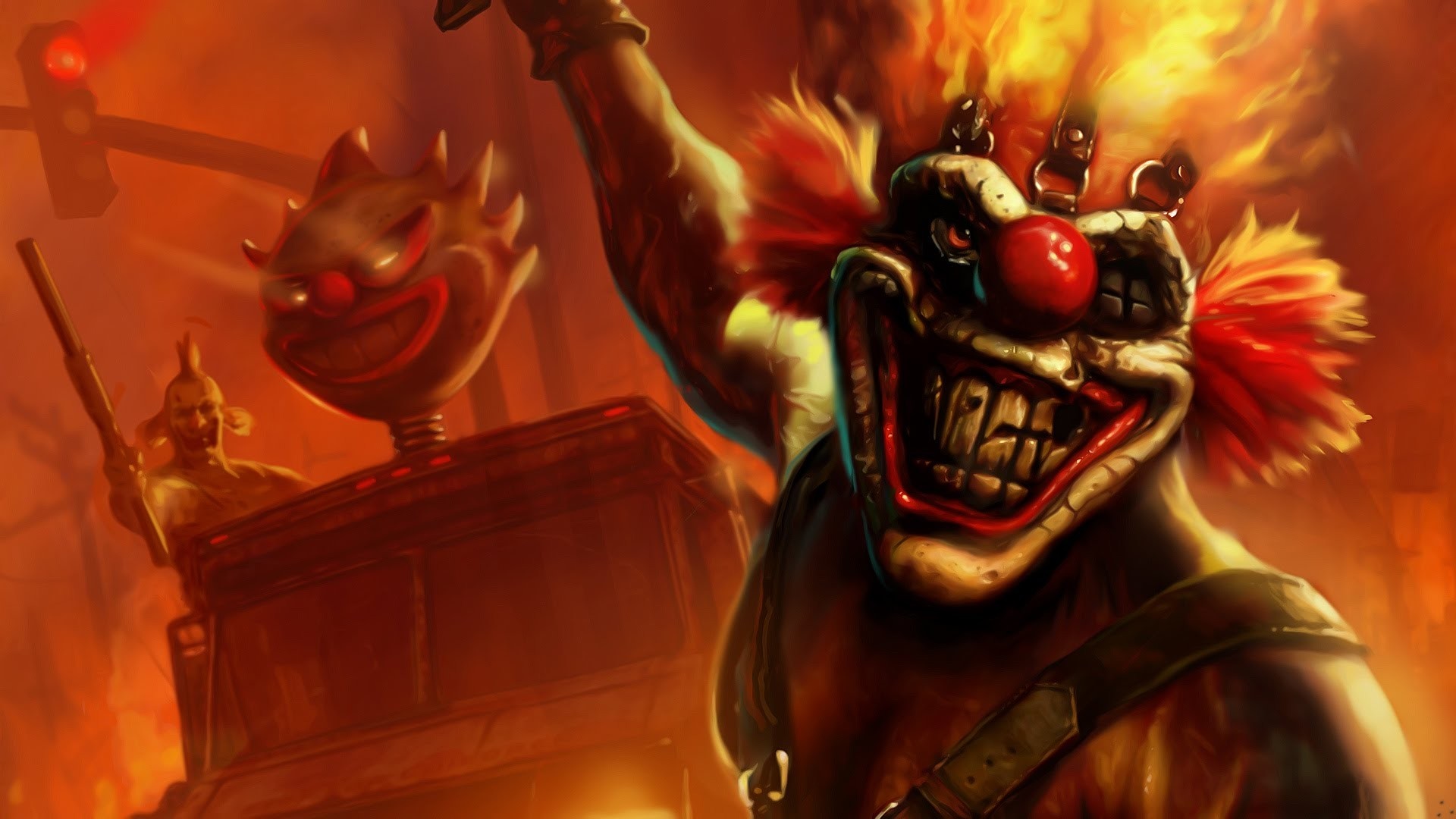 Sweet Tooth from Twisted Metal HD Wallpaper