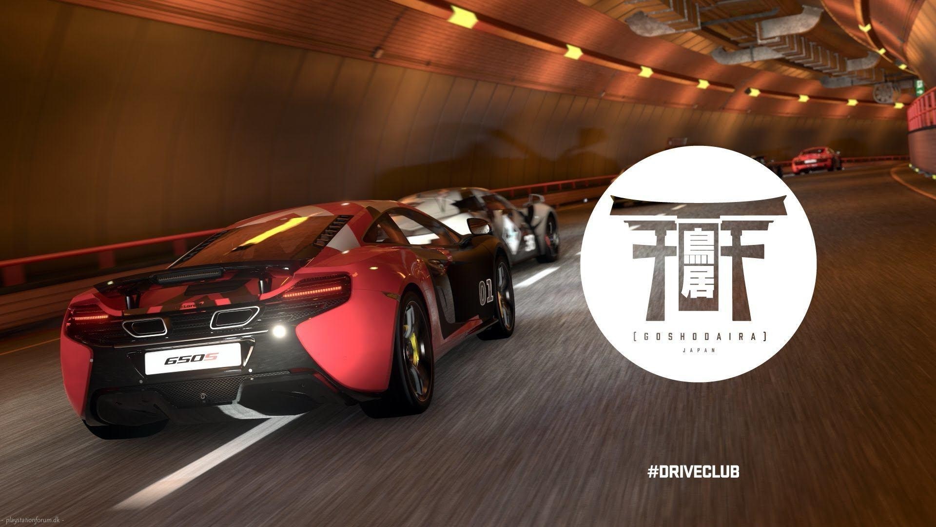 McLaren 650S cars racing in a tunnel, Driveclub HD Wallpaper