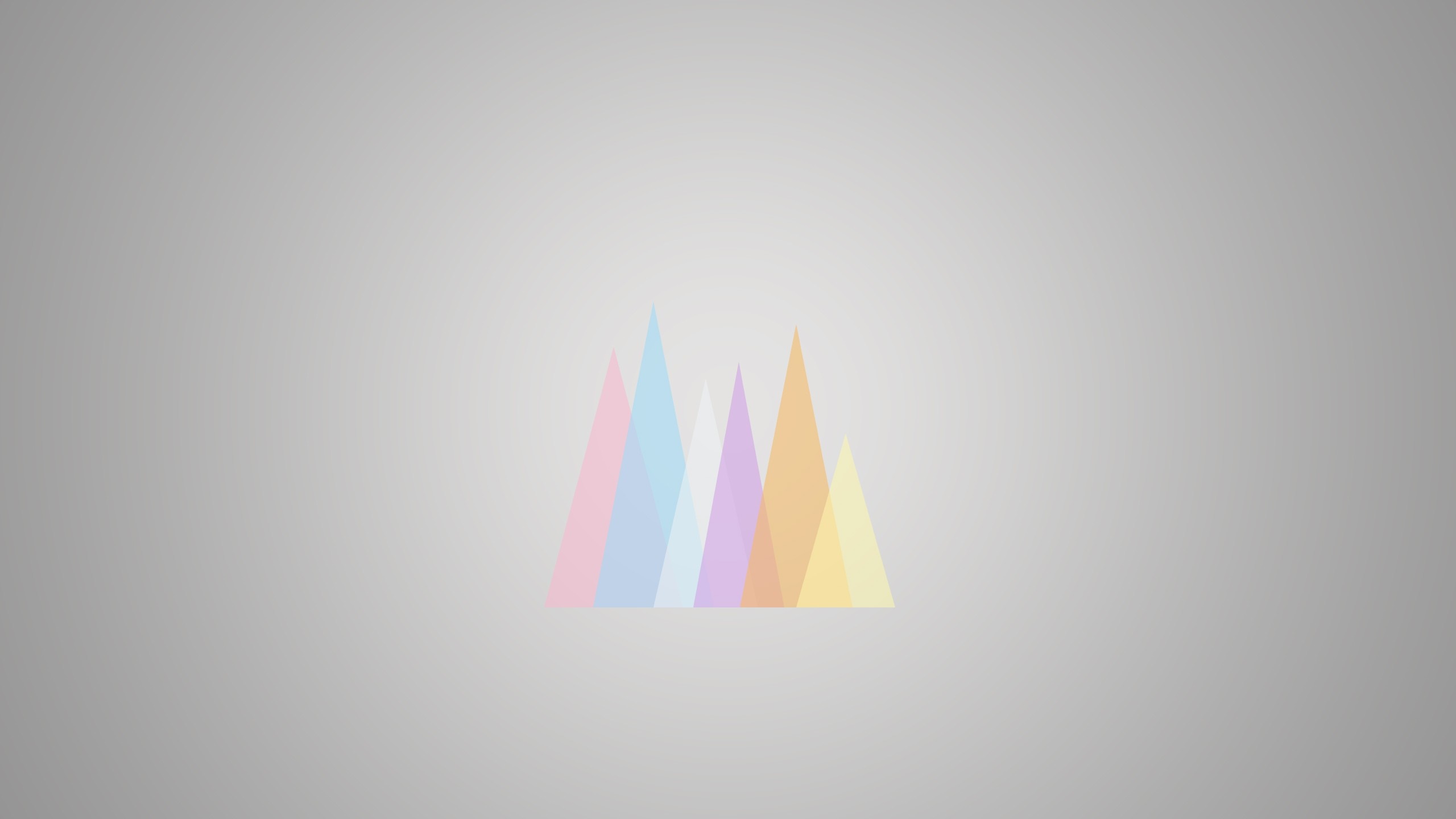 Abstract geometric mountains with pastel colors HD Wallpaper