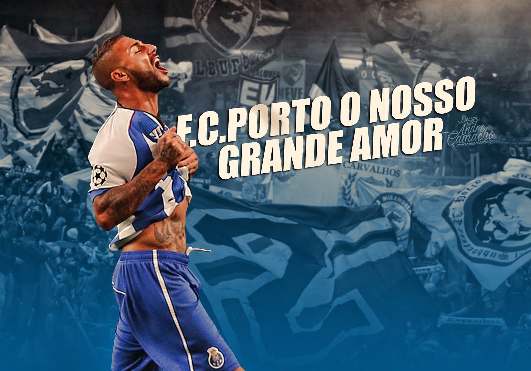 Ricardo Quaresma celebrating with FC Porto fans HD Wallpaper