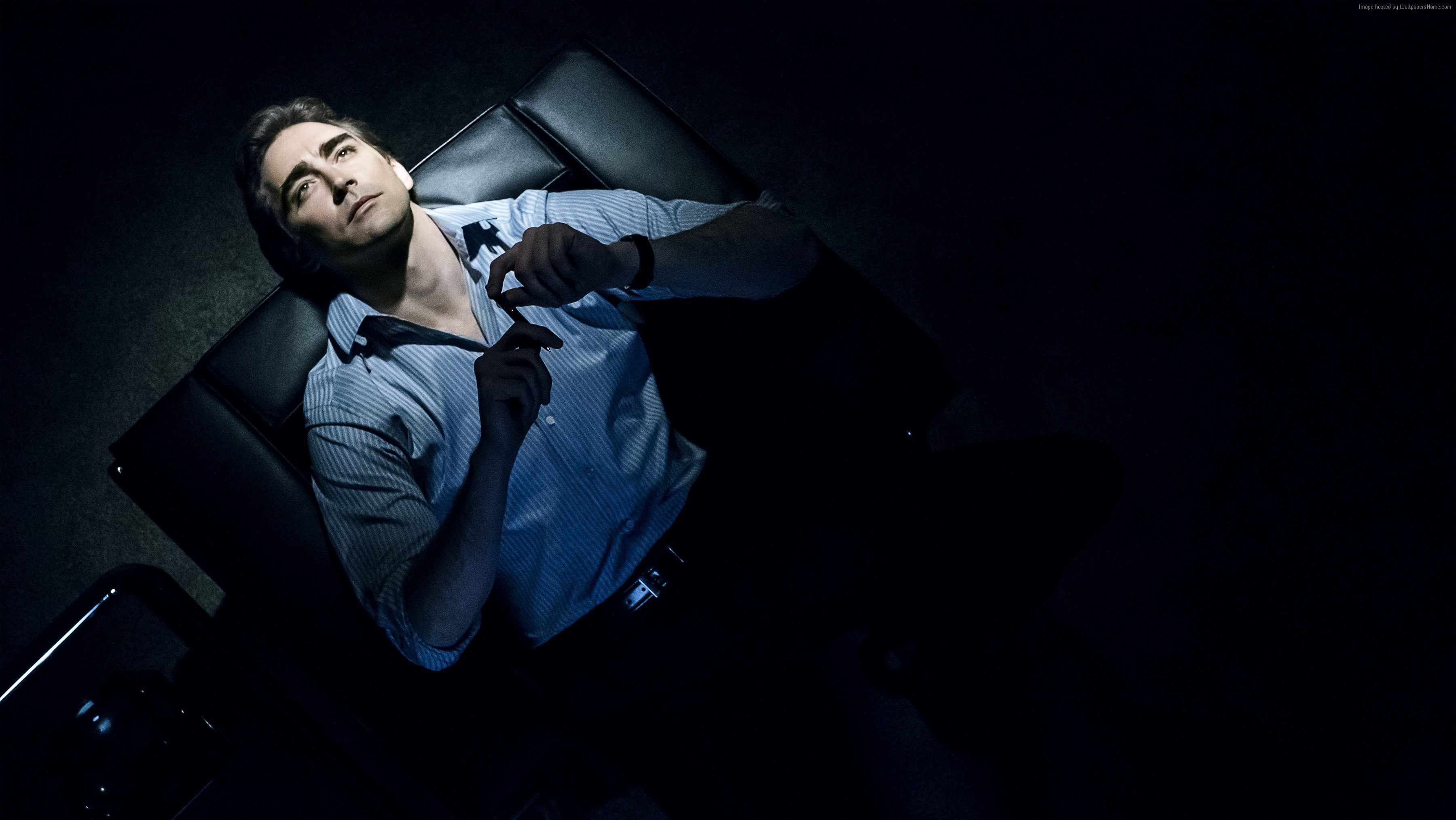 Lee Pace lying on a couch HD Wallpaper