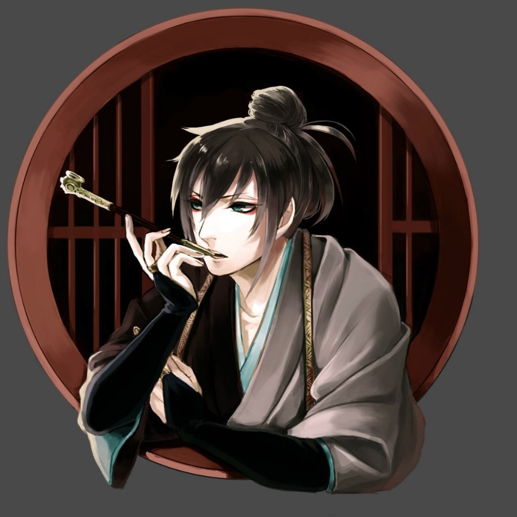 Anime character with a pipe HD Wallpaper