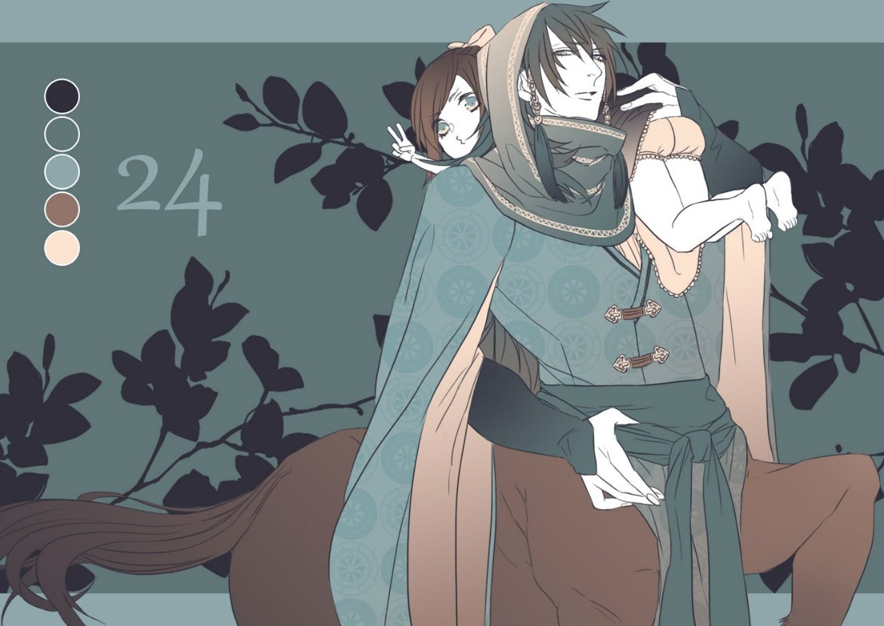 Centaur carrying a girl HD Wallpaper