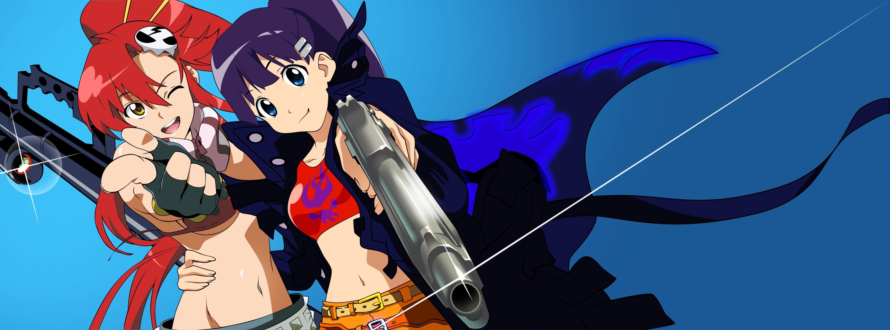 Yoko Littner and Nia Teppelin from Tengen Toppa Gurren Lagann HD Wallpaper