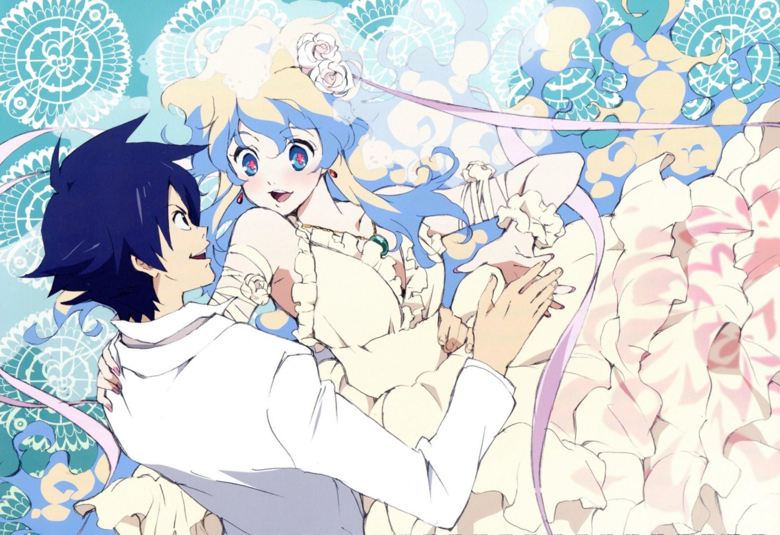 Yoko Littner and Simon from Tengen Toppa Gurren Lagann HD Wallpaper