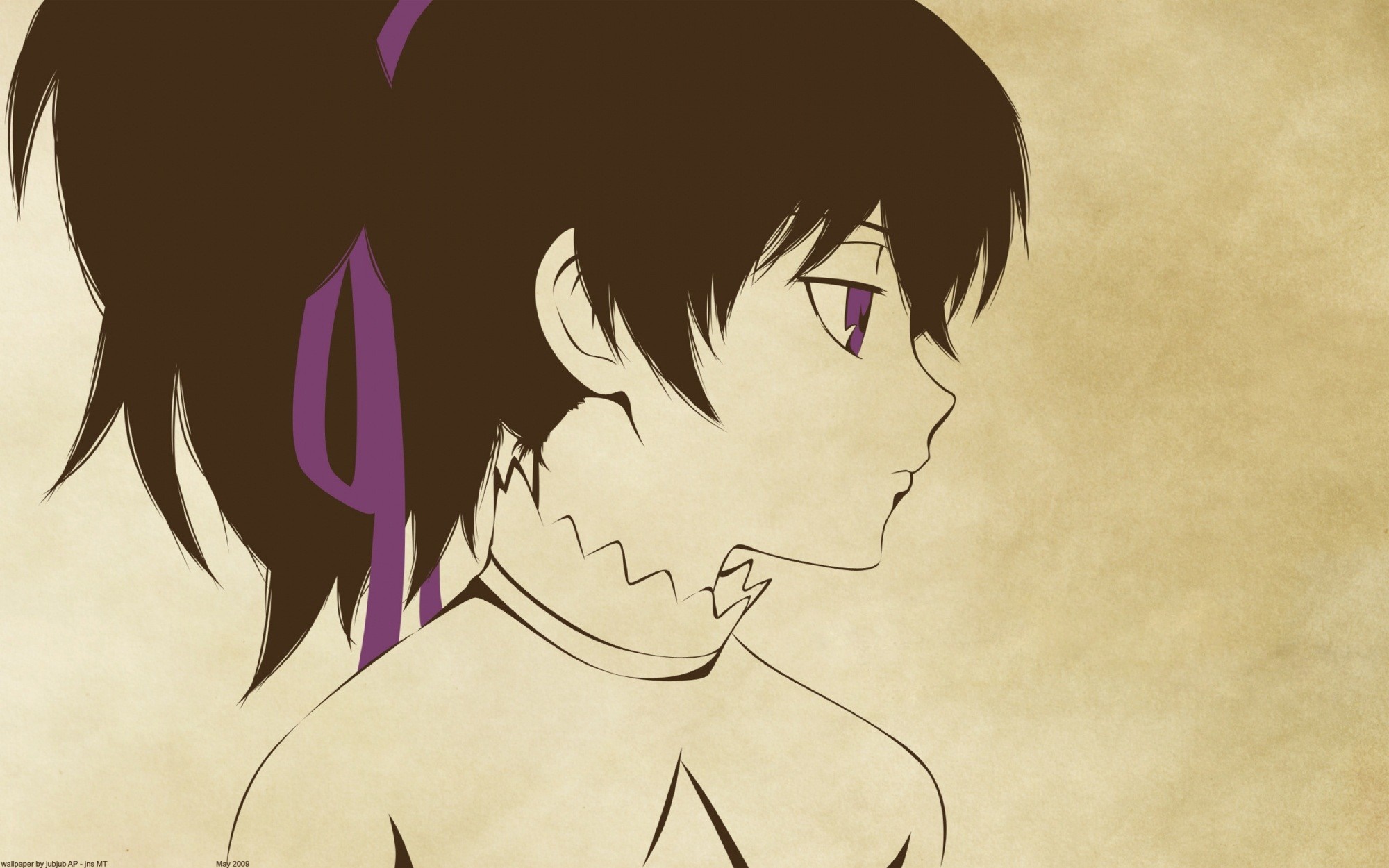Yin from Darker than Black anime illustration HD Wallpaper