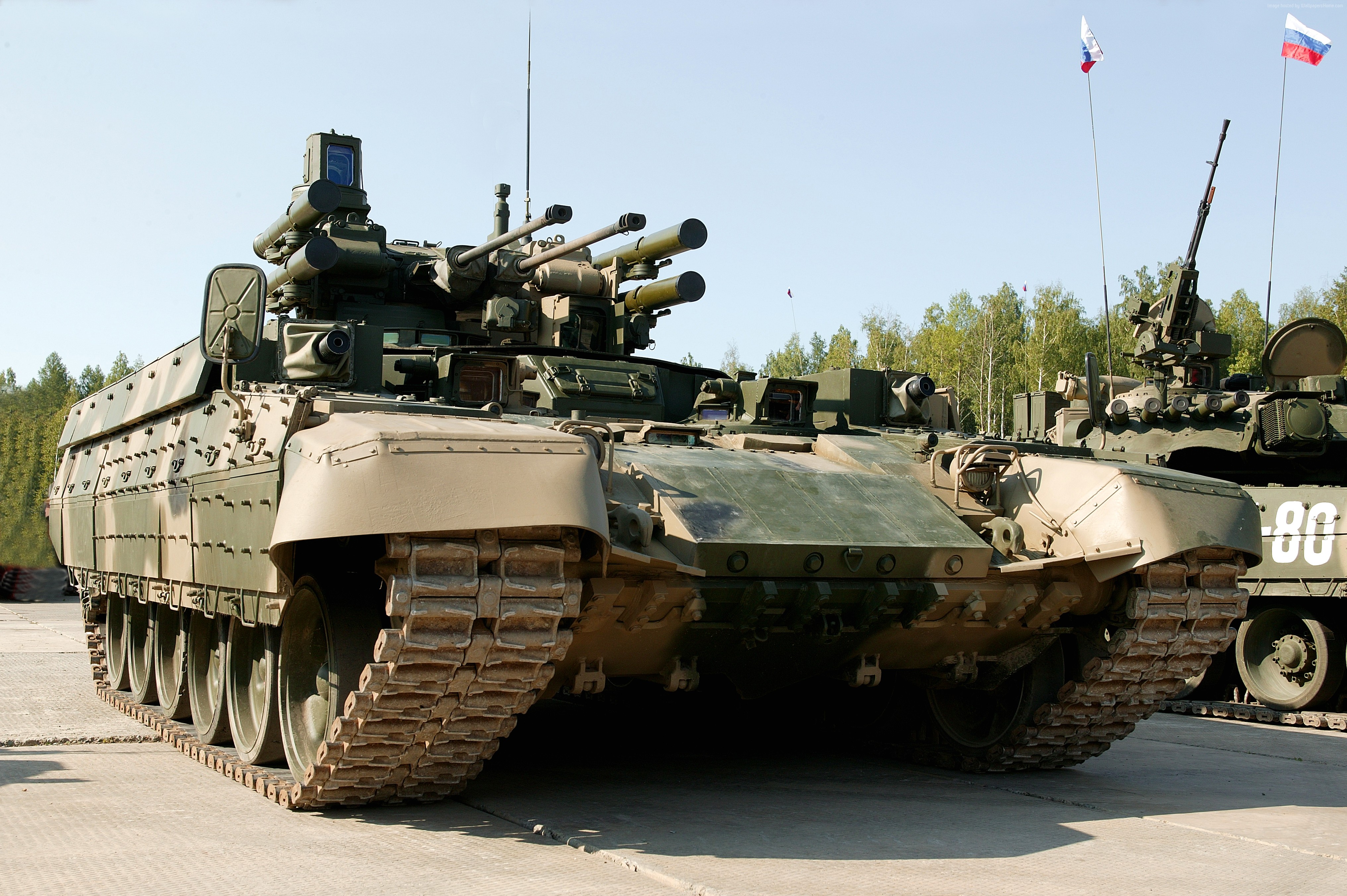 BMPT Terminator Tank Support Combat Vehicle HD Wallpaper