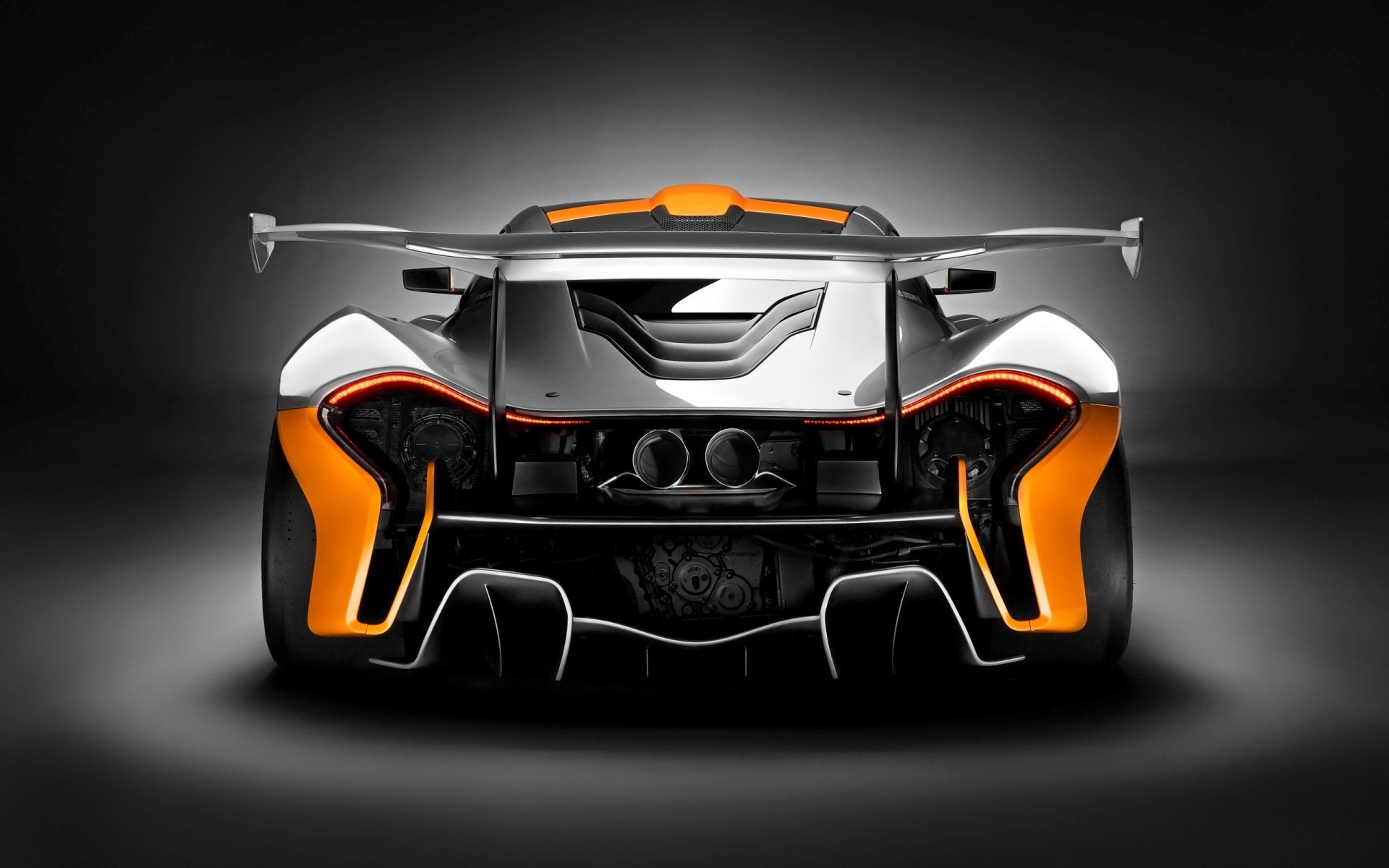 McLaren P1 GTR rear view HD Wallpaper