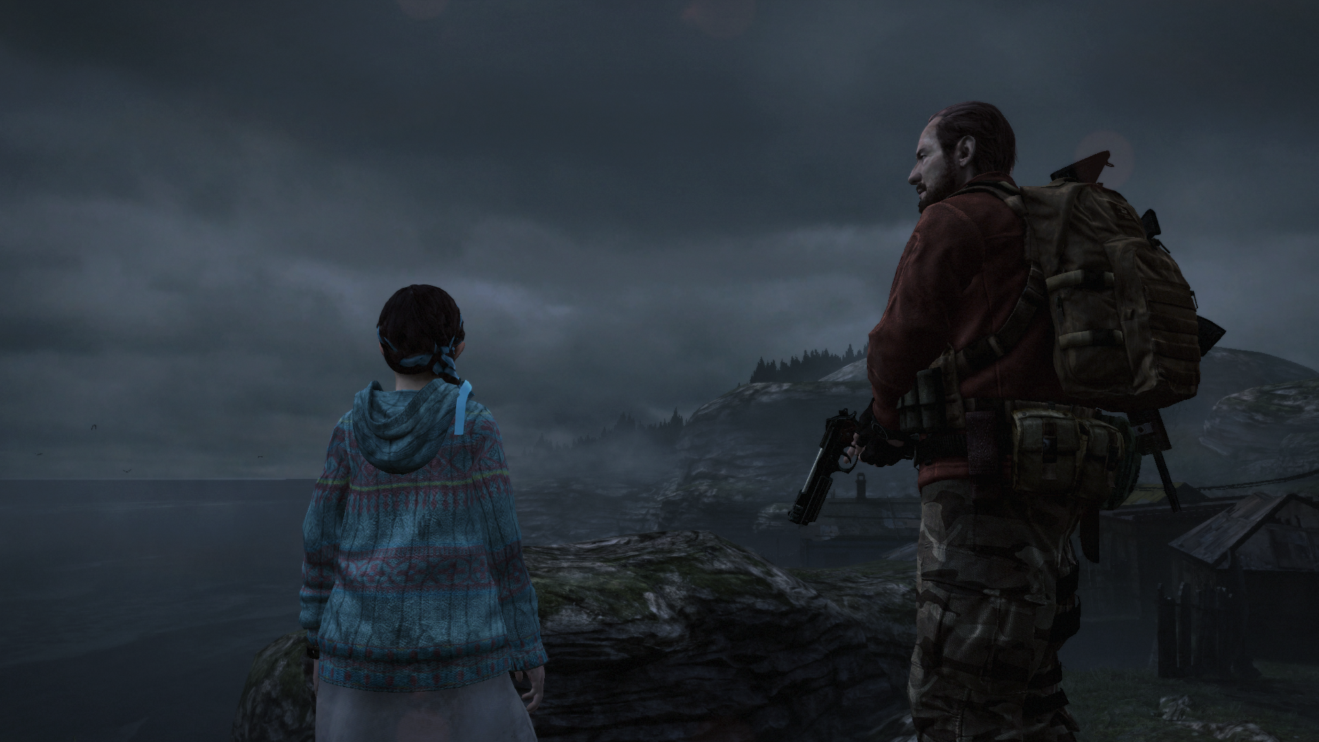 Claire Redfield and Steve Burnside in Resident Evil - Code Veronica HD Wallpaper