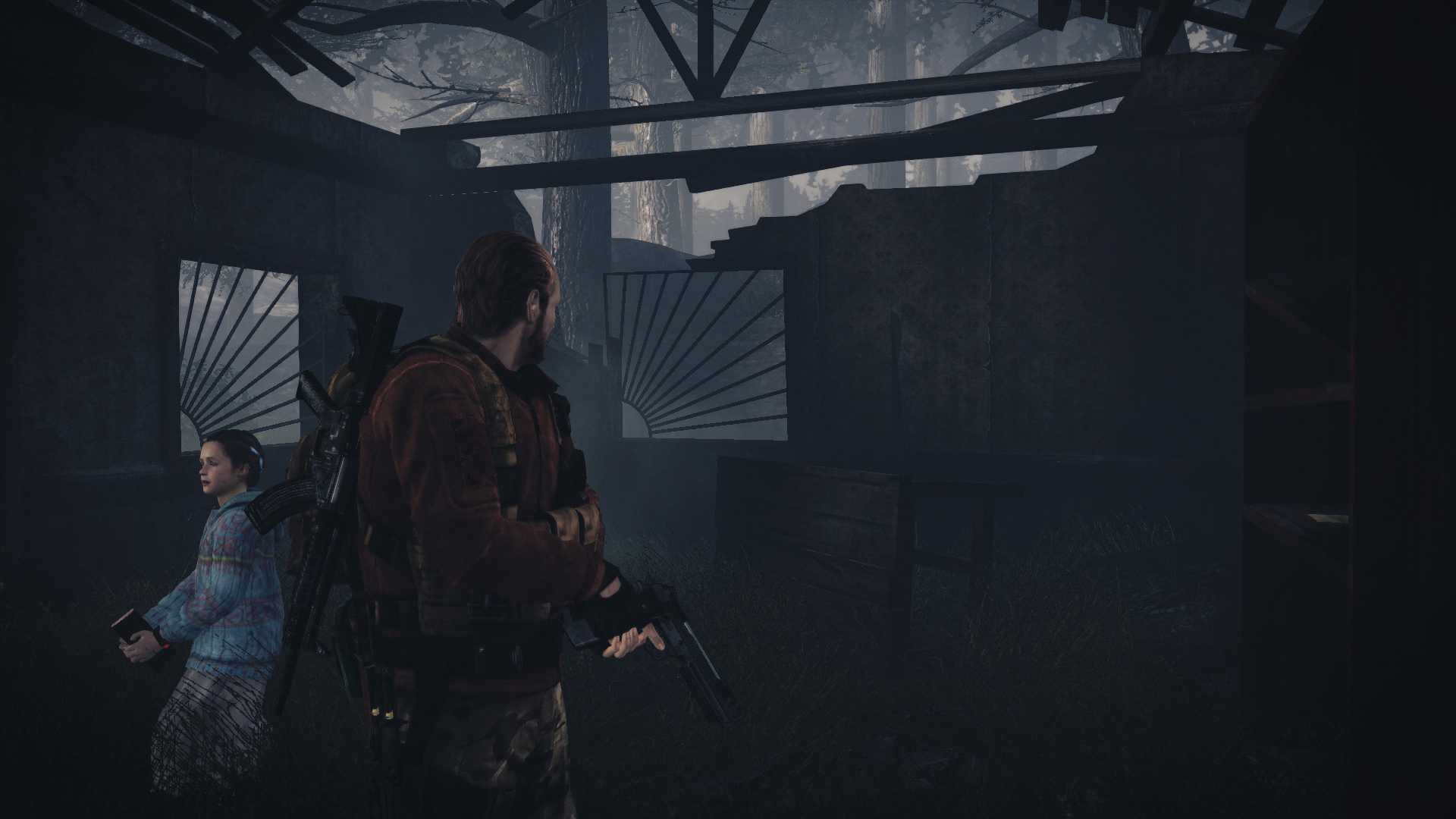 Leon S. Kennedy and Ashley Graham in Resident Evil 4 HD Wallpaper